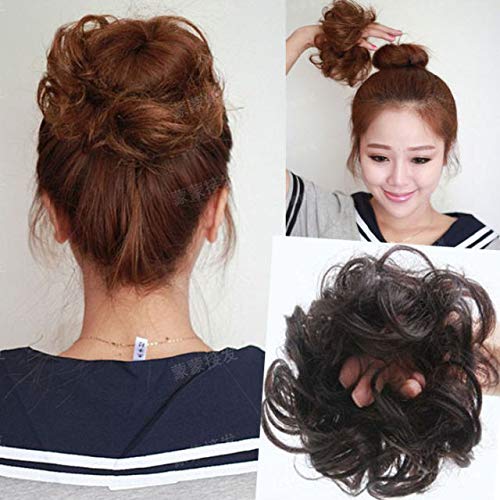 AASA Juda Hair Accessories for Women - 2Pcs Messy Bun Maker Set (Black, 20g) | Quick & Easy Updo Hairstyles for Work, Gym & Everyday Wear