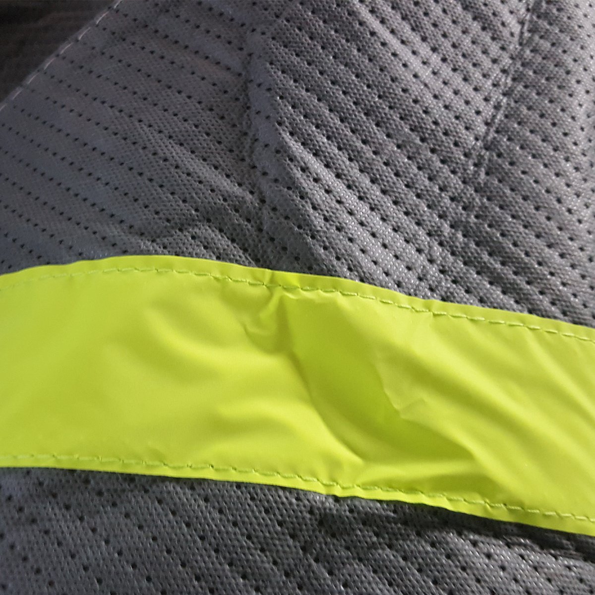 Waterproof RV Cover for Travel Trailers 24-27 Feet - Heavy Duty 160g 4-Layer Polypropylene Fabric in Gray & Beige | All-Weather Protection for Outdoor Storage & Winter Use
