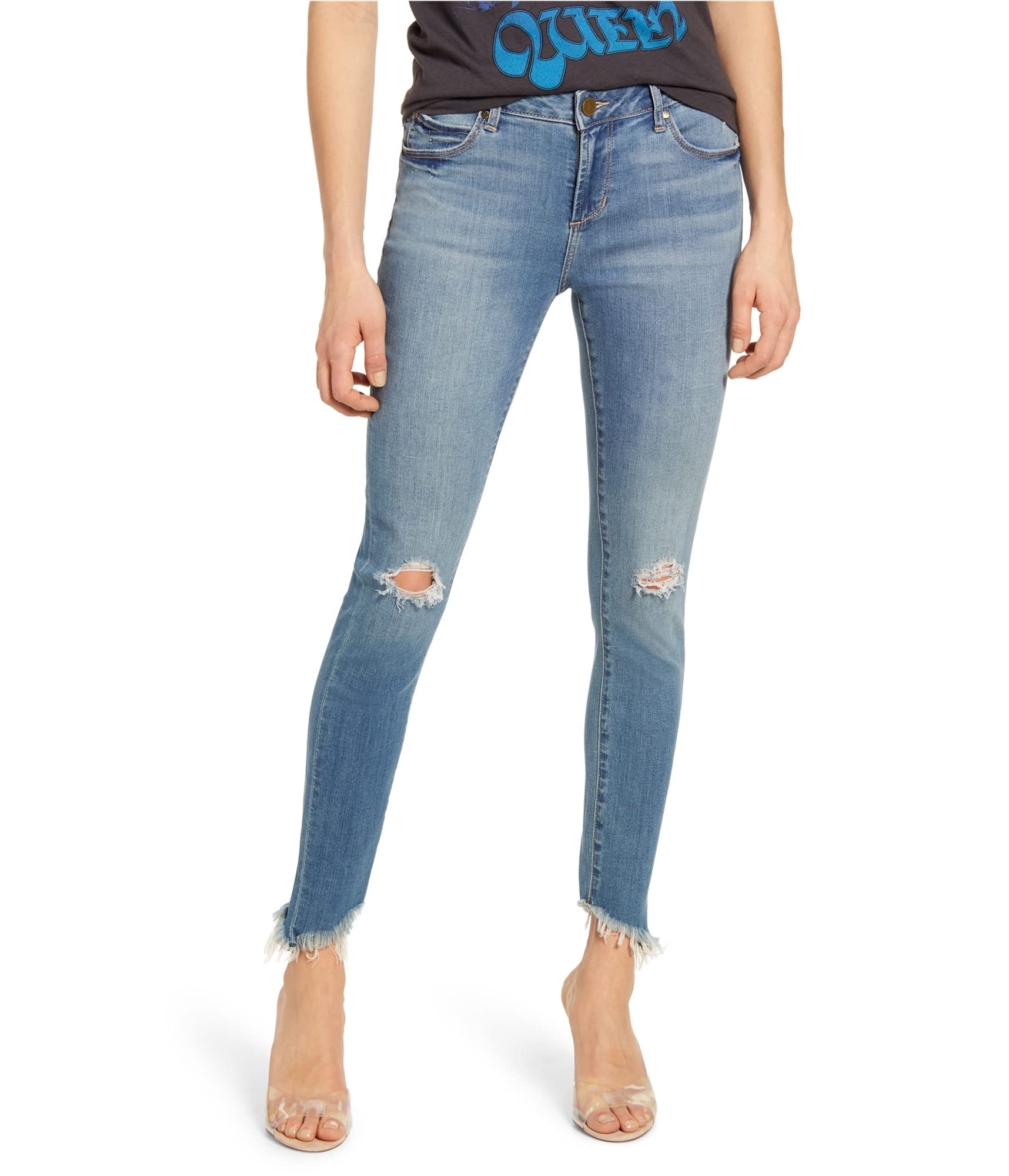 Articles of Society Women's Suzy Skinny Fit Jeans - High Waist Stretch Denim Pants for Casual Wear & Everyday Outfits