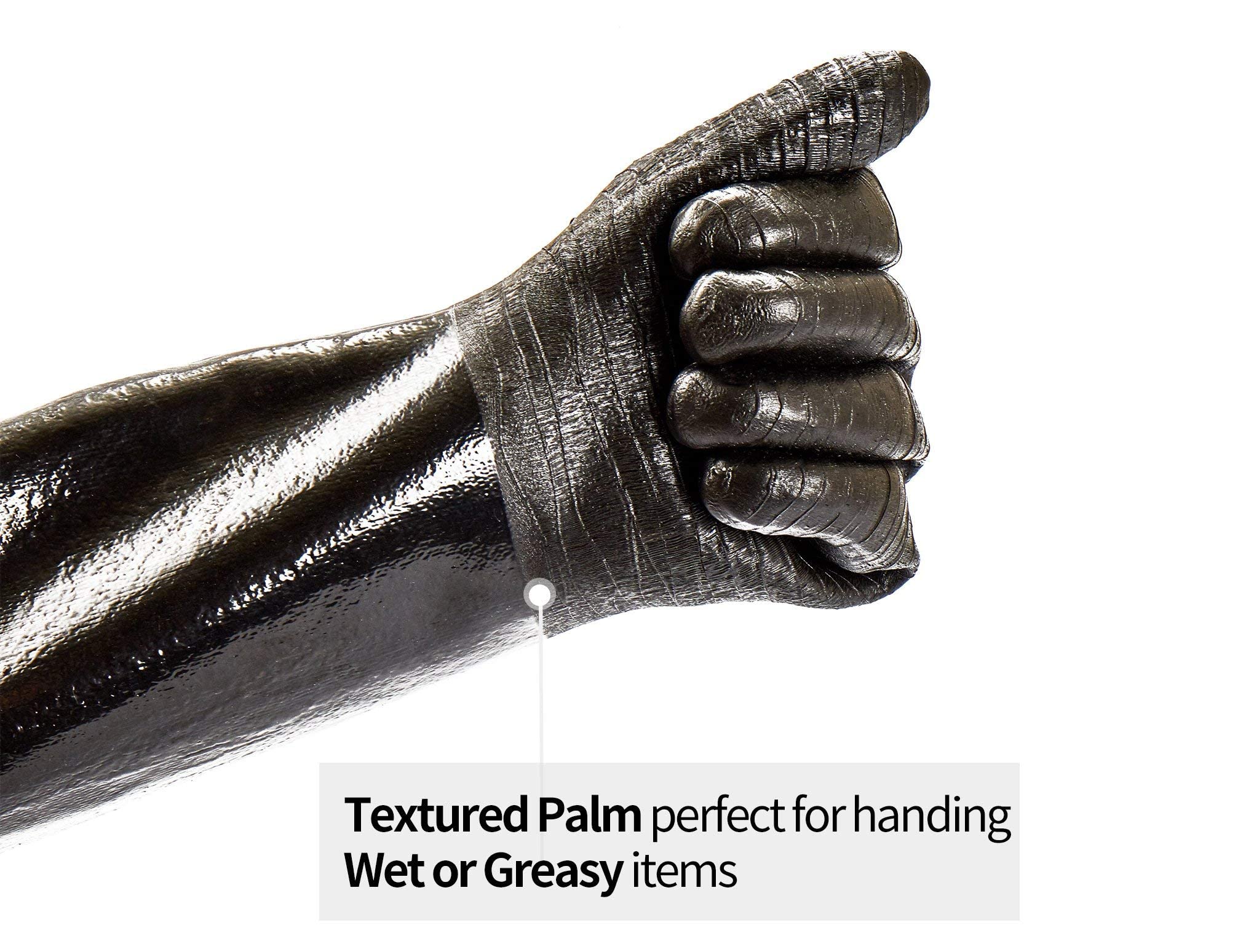 Heat Resistant BBQ Grill Gloves - XL Size, Oil & Waterproof, 14
