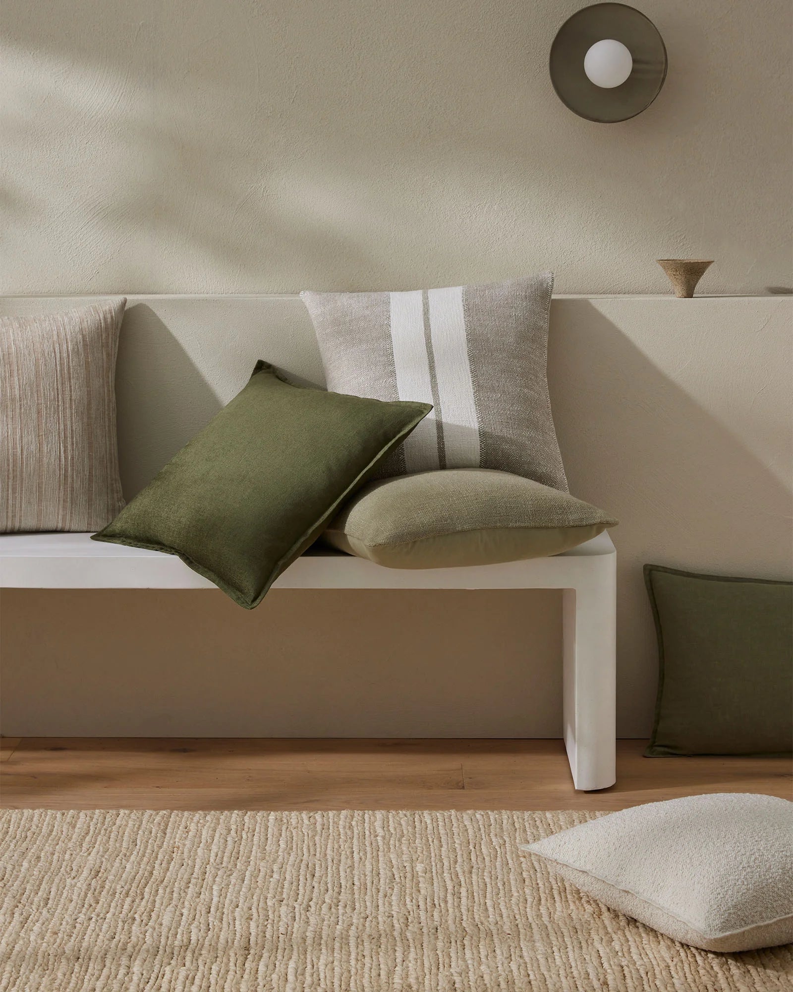 Premium Sage Green Domenica Throw Pillow - Soft Decorative Cushion for Sofa, Bed & Home Decor - Cozy Living Room & Bedroom Accent Pillow