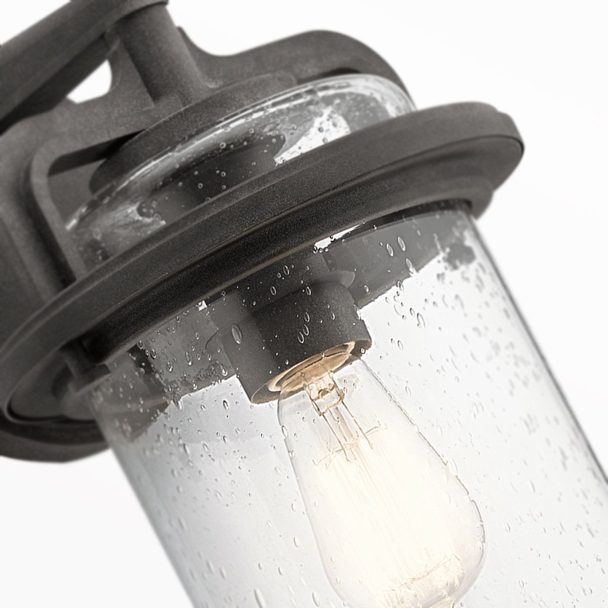 Andover 1 Light Small/Medium/Large Outdoor Wall Lantern - Weather Resistant Zinc Finish, E27 Socket, IP44 Rated - Perfect for Porch, Patio, Garden & Exterior Wall Lighting