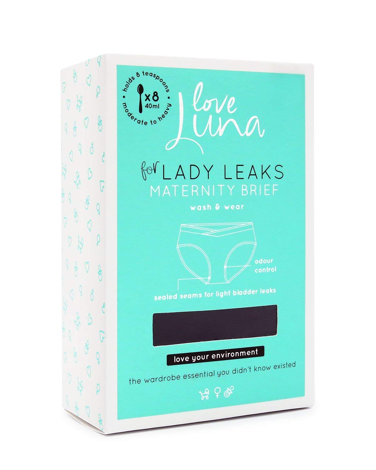 Lady Leaks Maternity Brief - Comfortable & Breathable Postpartum Underwear for New Moms | Perfect for Post-Delivery Recovery & Everyday Wear