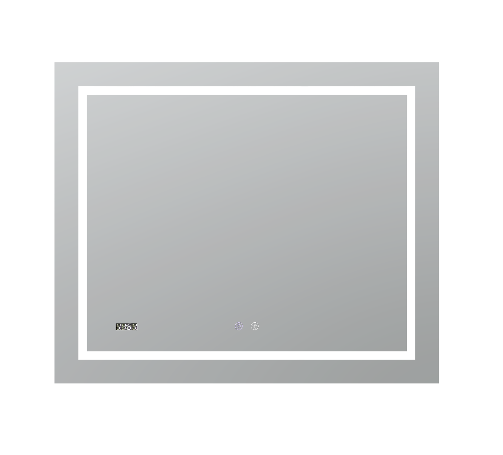 Aquadom Daytona 36x36 Inch LED Bathroom Mirror with Dimmable Lights - Modern Vanity Mirror for Makeup, Shaving & Home Decor