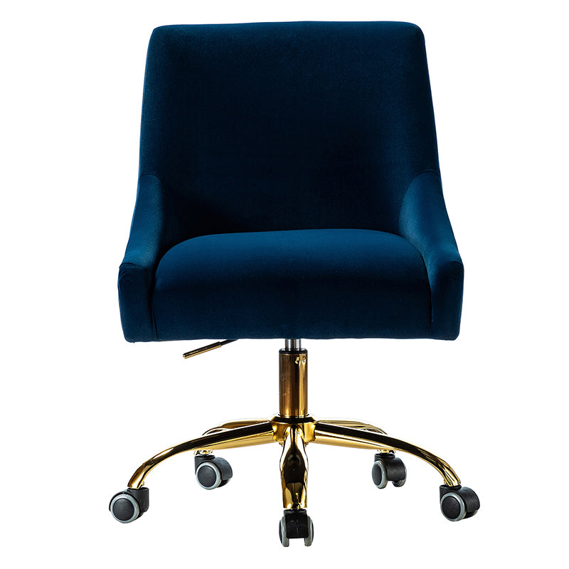 Luxury Holly Velvet Office Chair - Ergonomic Desk Chair with Adjustable Height for Home & Office Workspace - Perfect for Remote Work, Gaming & Study