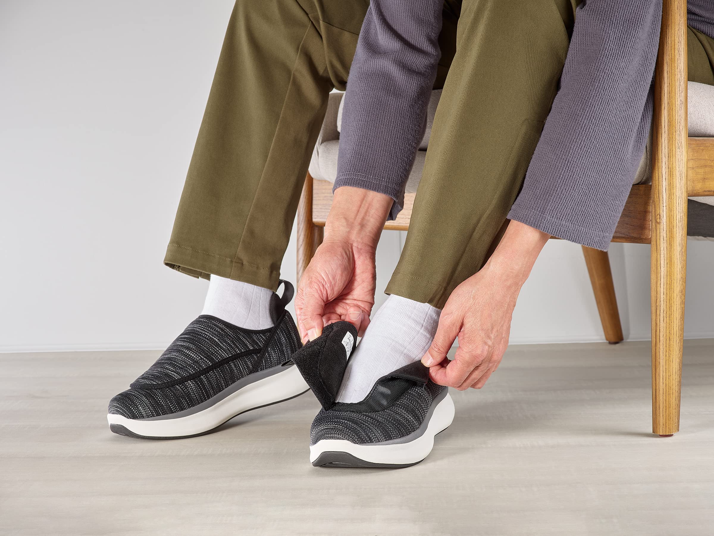**Silvert's Adaptive Comfort Shoes for Men - Extra Wide Walking Shoes with Easy Touch Closures | Best Orthopedic Footwear for Seniors & Elderly | Ideal for Daily Walks, Travel & Mobility Support**