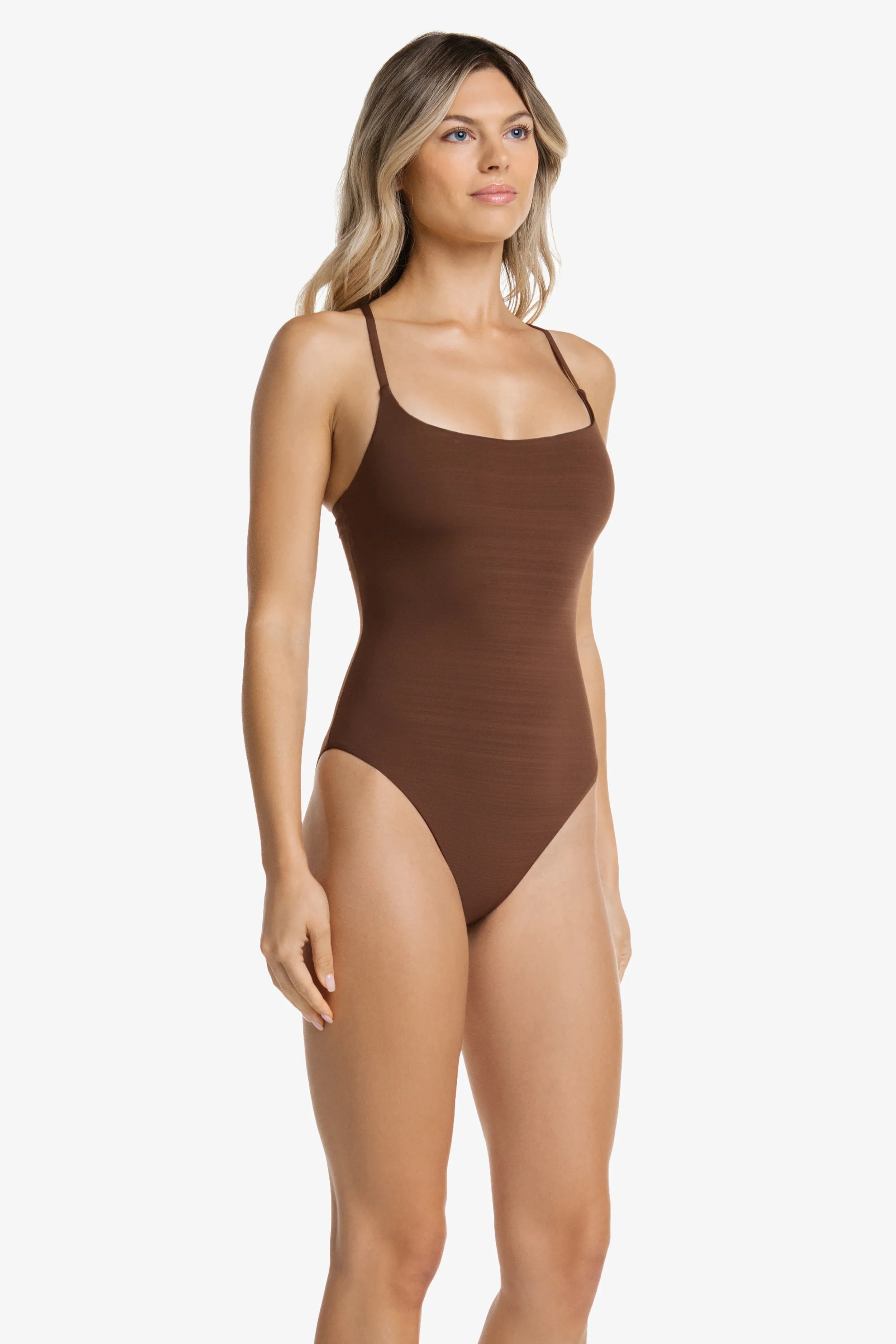 Elegant Chocolate Brown Ballet One Piece Bodysuit - Perfect for Dance Practice, Performances & Casual Wear