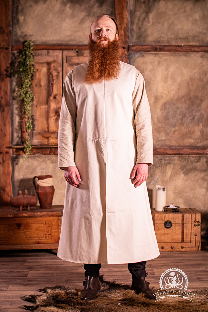 Tabard Robert Natural - Premium Quality Men's Tunic for Medieval & Renaissance Costumes, LARP, and Historical Reenactments