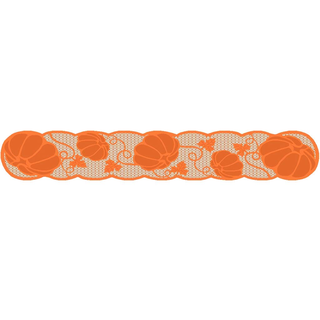 Pumpkin Table Runner - Thanksgiving & Halloween Party Decorations for Dining Table, Buffet, and Home Decor | Seasonal Holiday Tablecloth