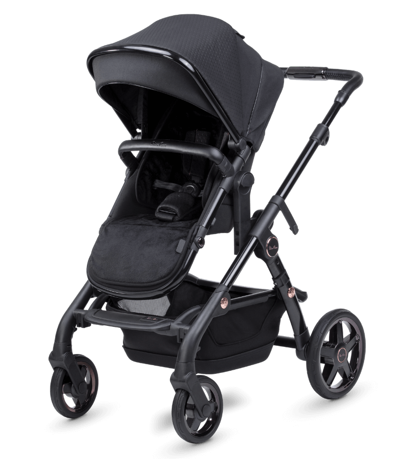 Silver Cross Wave 2022 Luxury Double Stroller for Twins - Lightweight Compact Foldable Design Perfect for Travel, Shopping & Daily Use