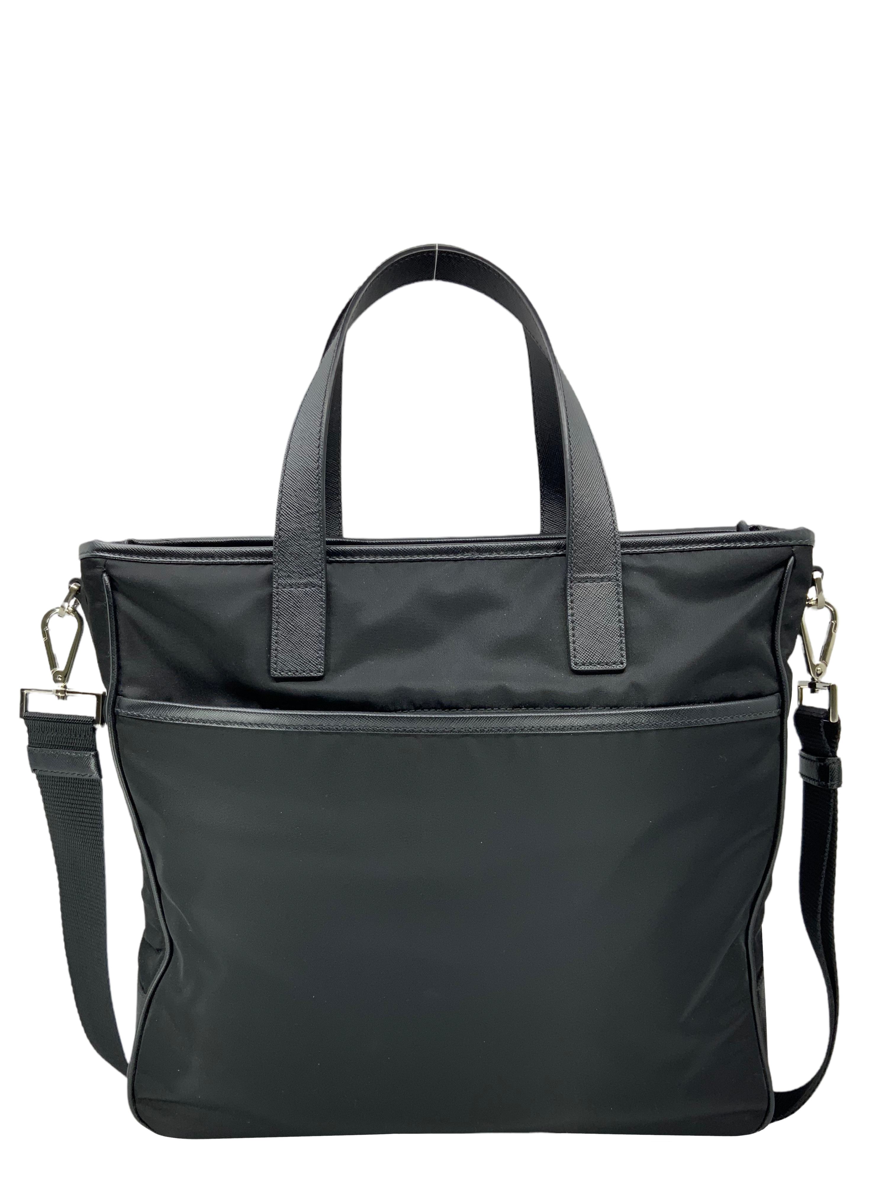 PRADA Re-Nylon Convertible Zip Tote Bag with Saffiano Leather Trim - Stylish & Durable Designer Handbag for Women, Perfect for Work, Travel & Everyday Use