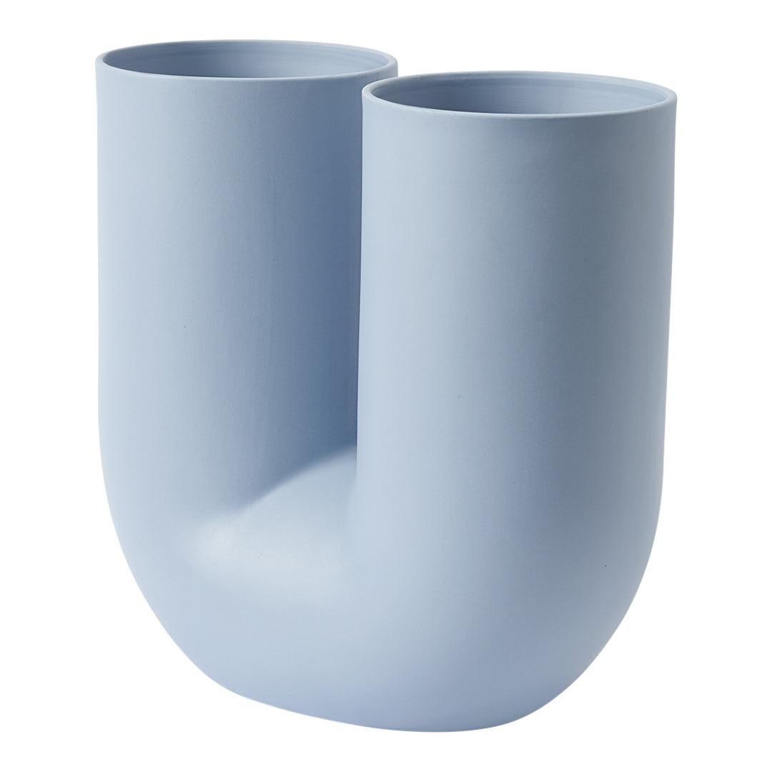Earnest Studio Kink Vase by Muuto - Modern Ceramic Home Decor for Living Room, Bedroom & Office