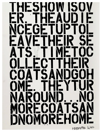 Christopher Wool & Felix Gonzalez-Torres Untitled Art Print - Modern Abstract Wall Decor for Home, Office & Gallery Display