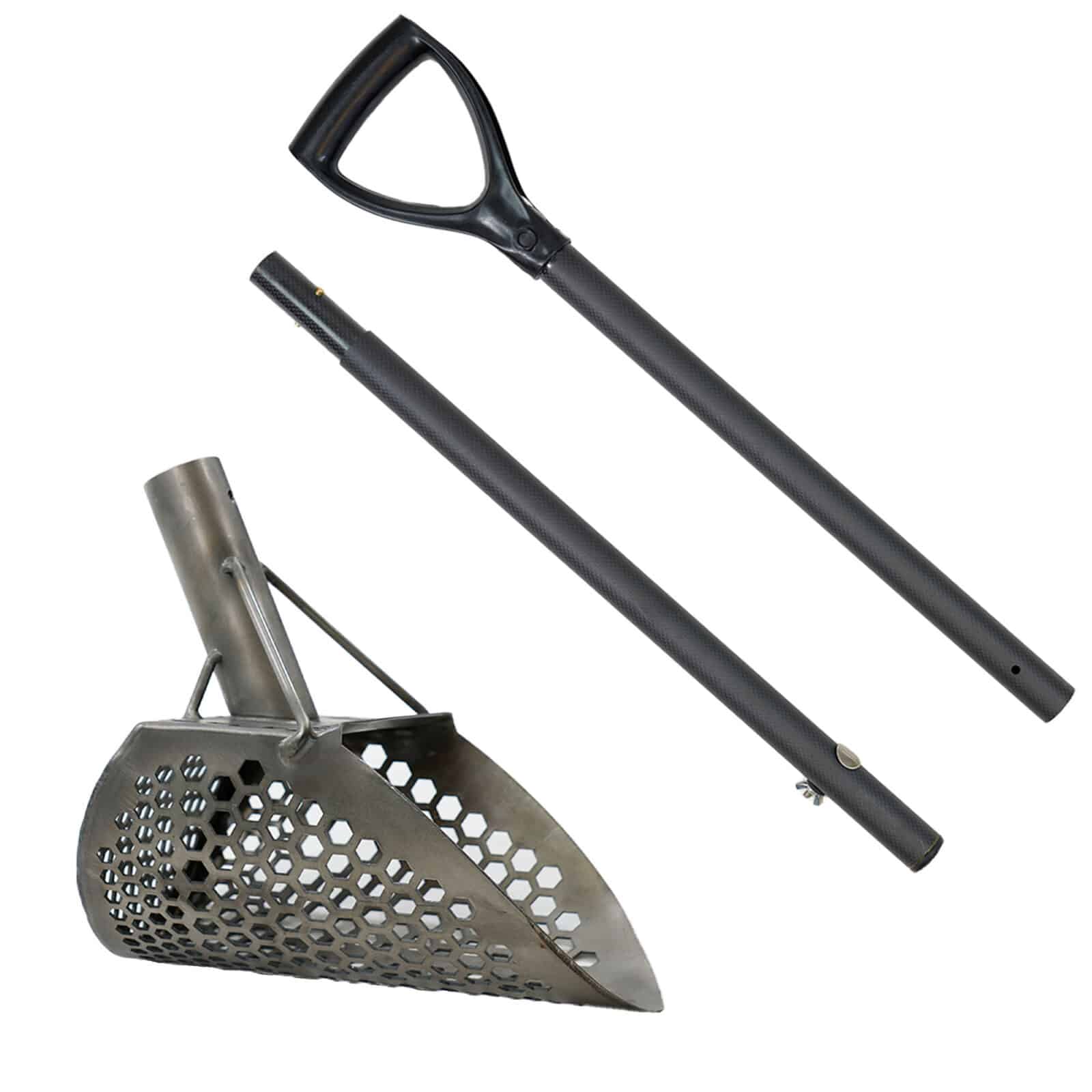 Dune Scoops Loch Ness Mini 9 x 6 Titanium Metal Detector Sand Scoop - Lightweight & Durable for Beach Treasure Hunting, Gold Prospecting & Underwater Metal Detecting