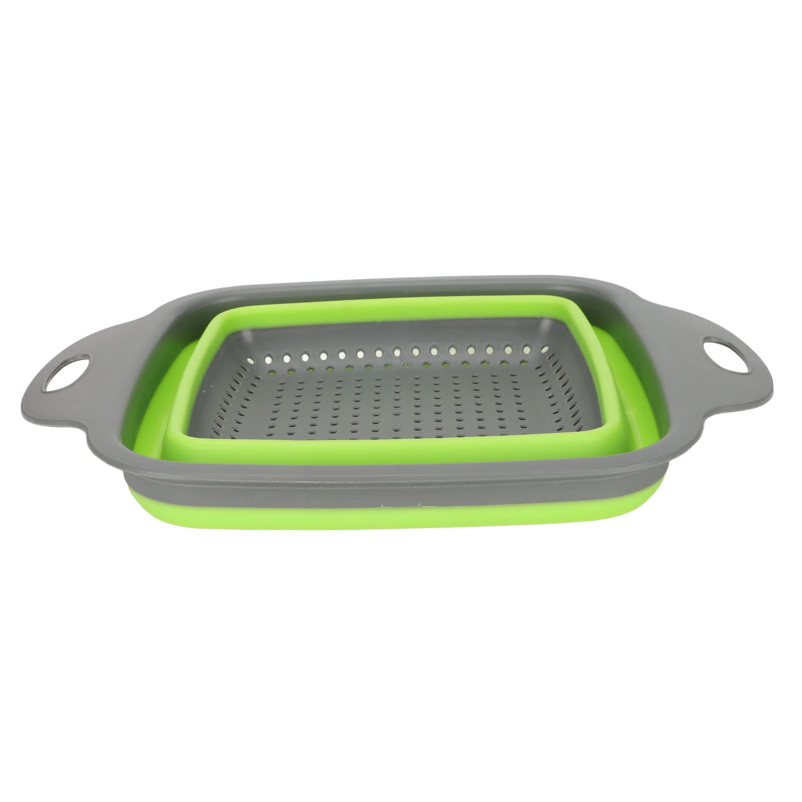 Sturdy Folding Drain Basket for Kitchen - Durable Fruit & Vegetable Strainer Colander - Perfect for Washing Produce, Draining Pasta, and Organizing Small Items