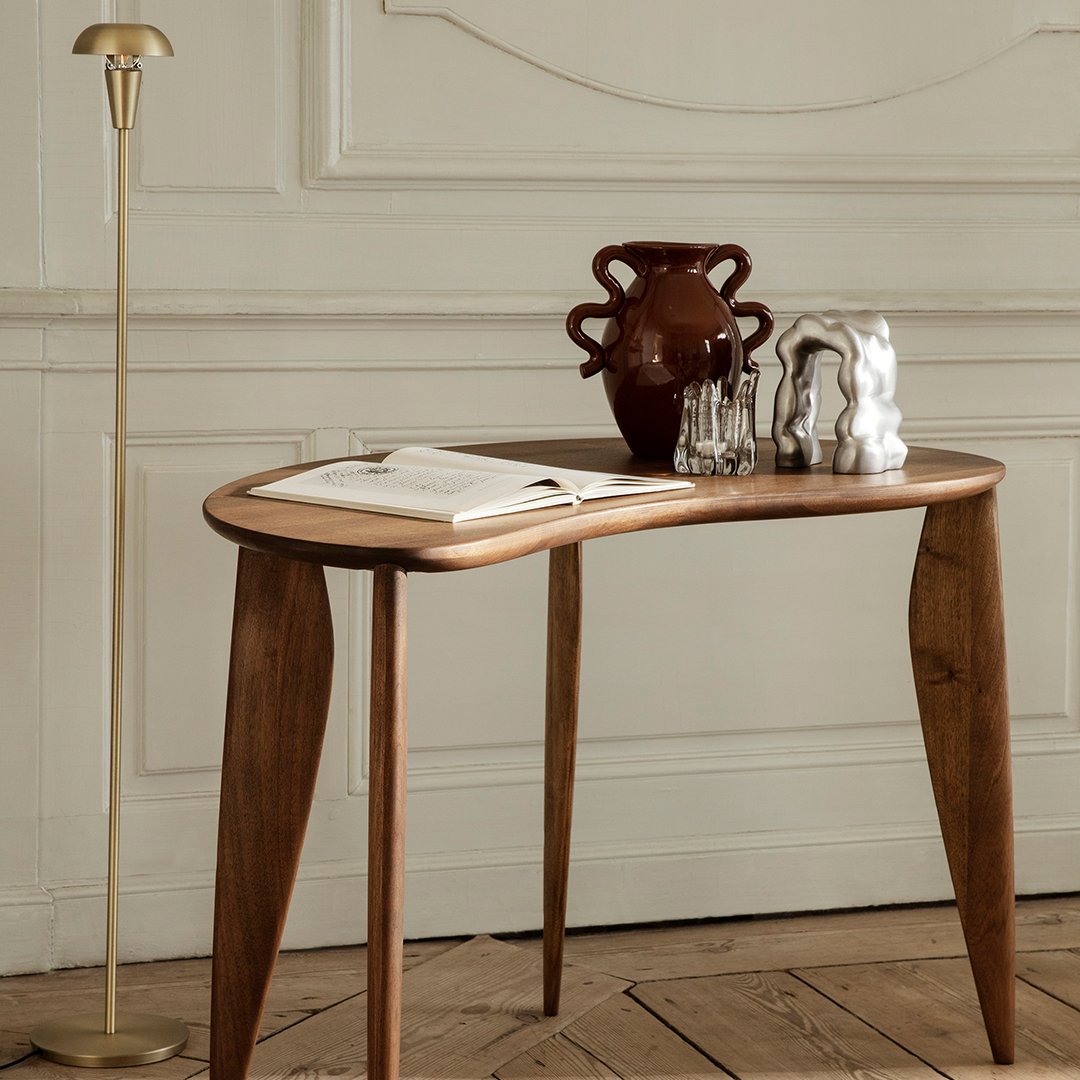 Ferm Living Feve Desk - Modern Minimalist Wooden Writing Desk for Home Office | Perfect for Small Spaces & Remote Work