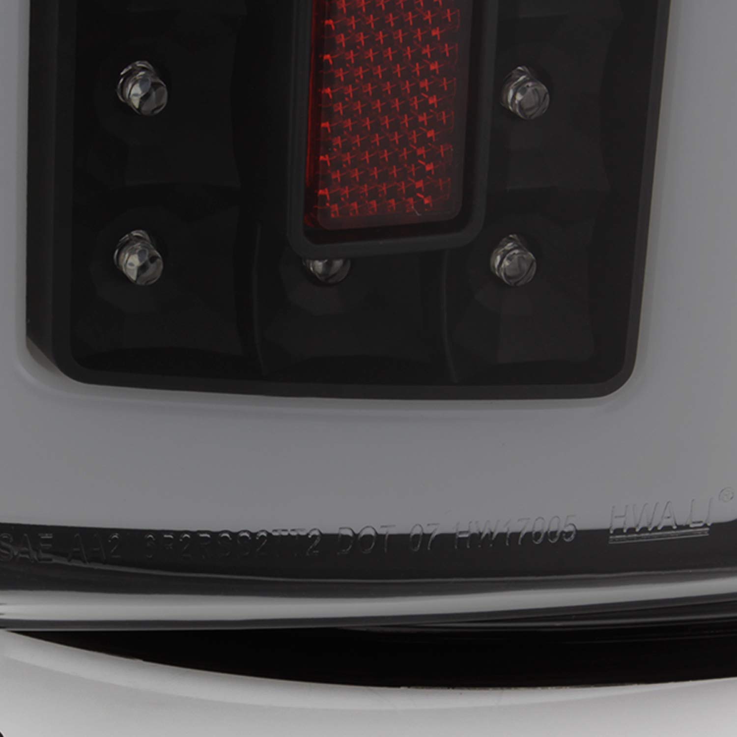 AKKON Full LED Tube Bar Black Smoked Tail Lights Brake Lamp Pair for 2007-2009 Dodge Ram 1500 2500 3500 - Left & Right - Upgrade Your Truck's Style & Night Visibility