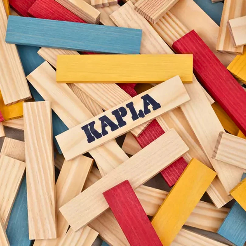 Premium KAPLA Wooden Building Blocks - 200-Piece Summer Set in Sturdy Storage Box | Creative STEM Toys for Kids, Perfect for Indoor & Outdoor Play, Educational Gift for Toddlers & Children