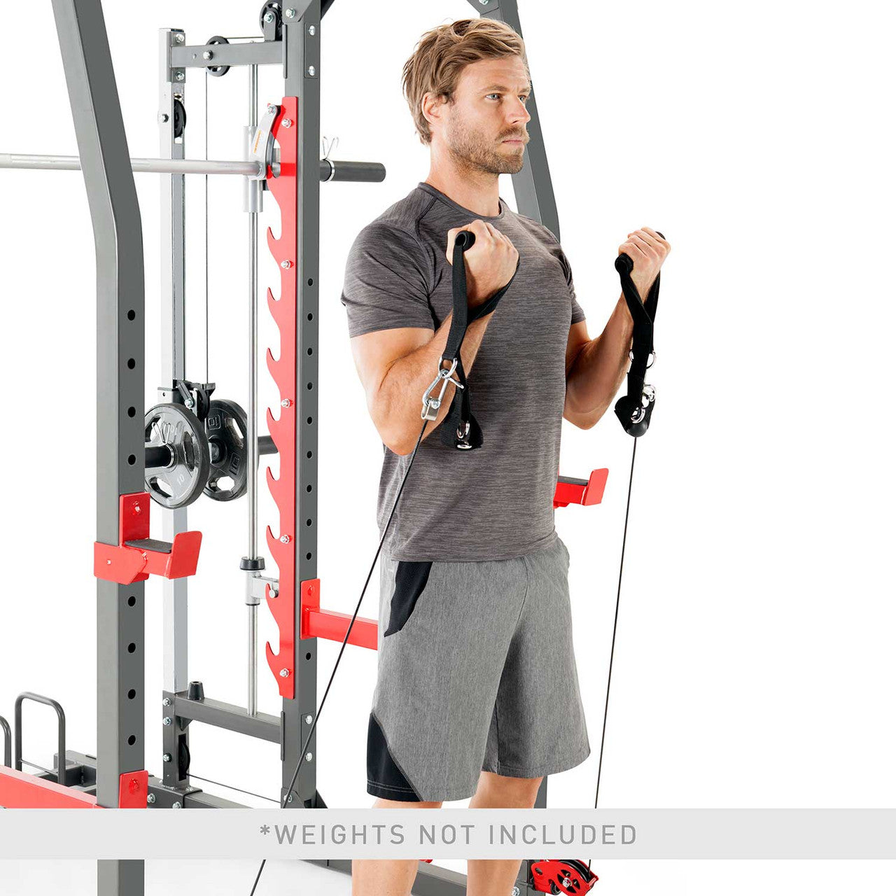 Marcy Pro SM-4903 Smith Machine Home Gym System - Full Body Workout Equipment for Strength Training | Perfect for Home Gym, Weight Lifting & Fitness Enthusiasts