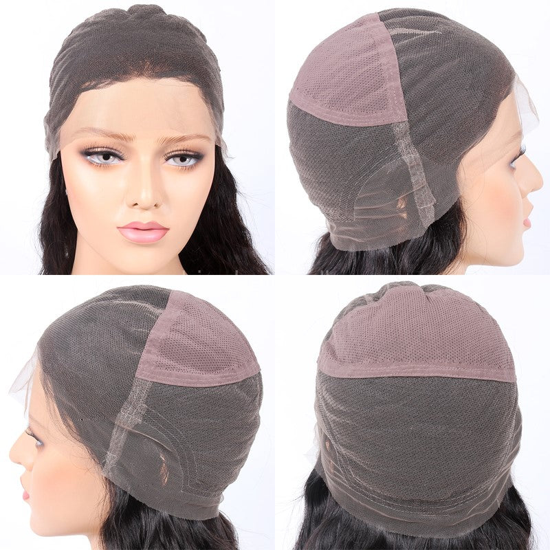Egyptian Brown Auburn Highlights Full Lace Human Hair Wig - Natural Look for Daily Wear, Cosplay & Special Occasions