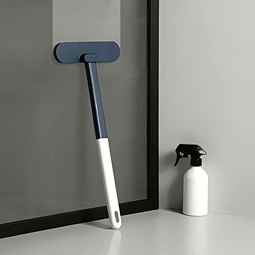 **Long Handle Window Screen Cleaning Brush - Mesh Screen Cleaner Tool for Windows, Cars & Glass Surfaces - Easy to Use Home & Auto Cleaning Equipment (White) - Perfect for Indoor & Outdoor Window Washing**