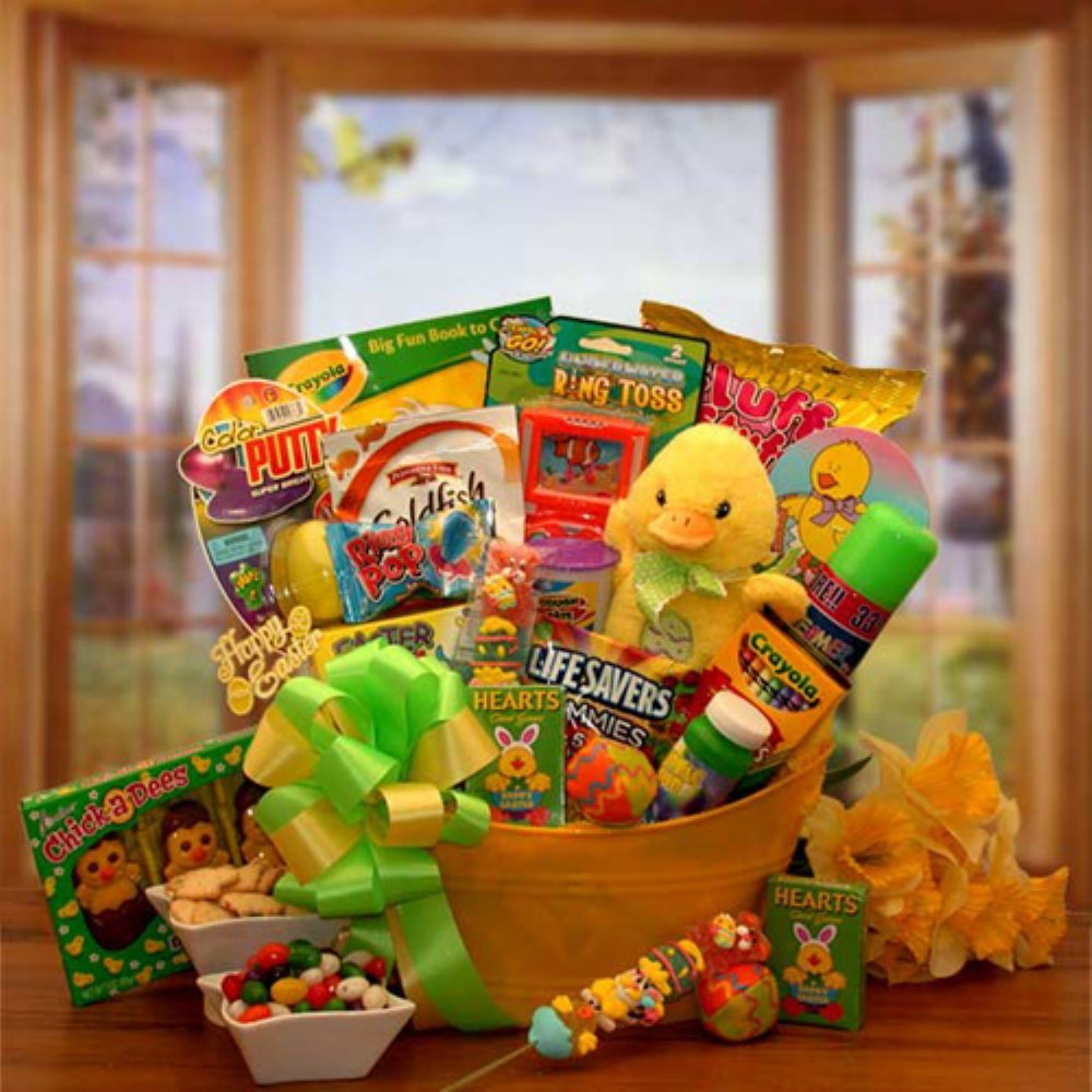 Easter Gift Basket with Adorable Duckling Design - Perfect for Easter Gifts, Party Favors & Spring Celebrations | Drop Shipping Available