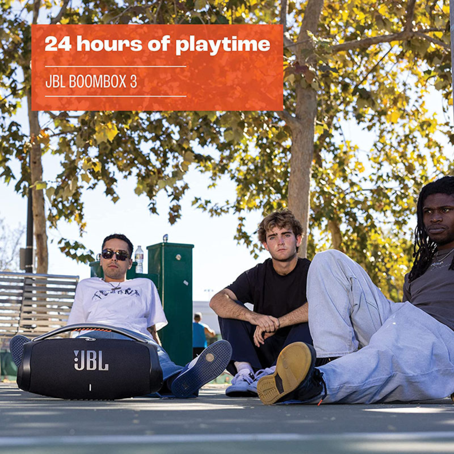 JBL Boombox 3 Bluetooth Speaker - Portable Wireless Speaker with Powerful Bass, 24-Hour Battery, IPX7 Waterproof, Green Camouflage Design - Perfect for Outdoor Parties, Beach, Camping & Travel