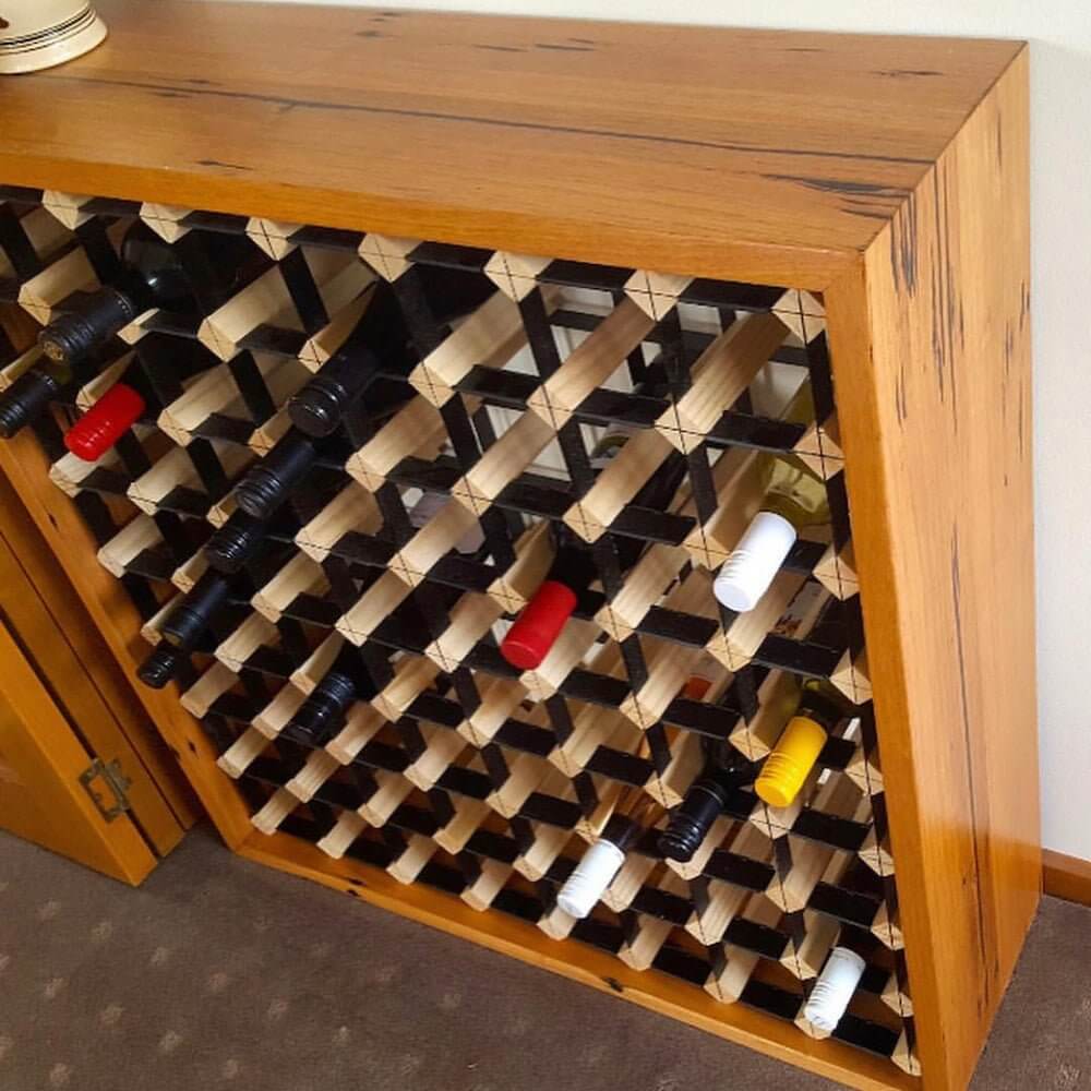 72 Bottle Wooden Wine Rack - Sturdy Timber Wine Storage for Home, Cellar or Restaurant Use - Perfect for Wine Collection and Display