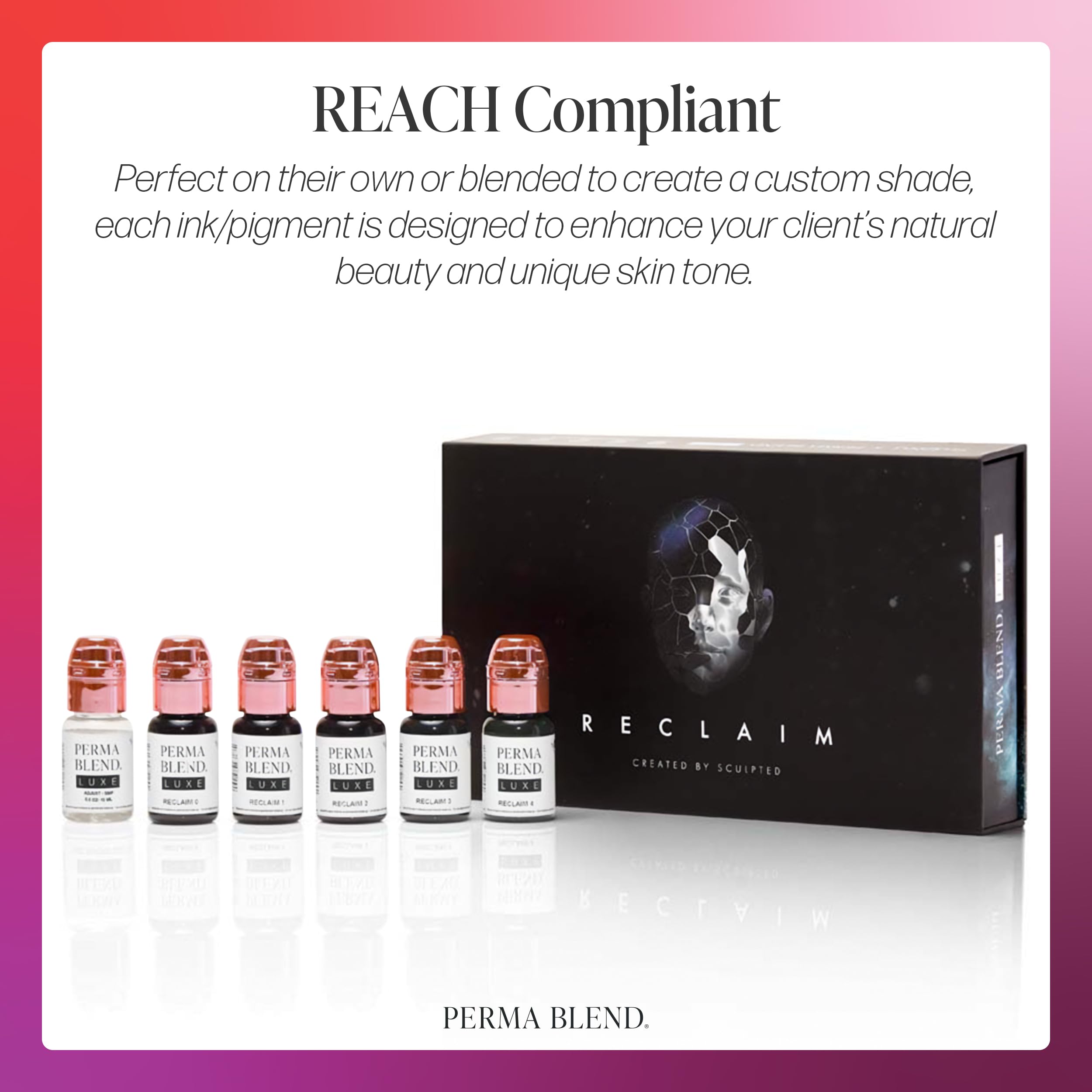 Perma Blend Luxe Stevey G. Reclaim Set - SMP Scalp Micro-Pigmentation Kit for Hairlines & Bald Spots - Permanent Tattoo Ink Set (6x0.5oz) - Vegan, Cruelty-Free - Perfect for Barbers, Tattoo Artists & SMP Professionals