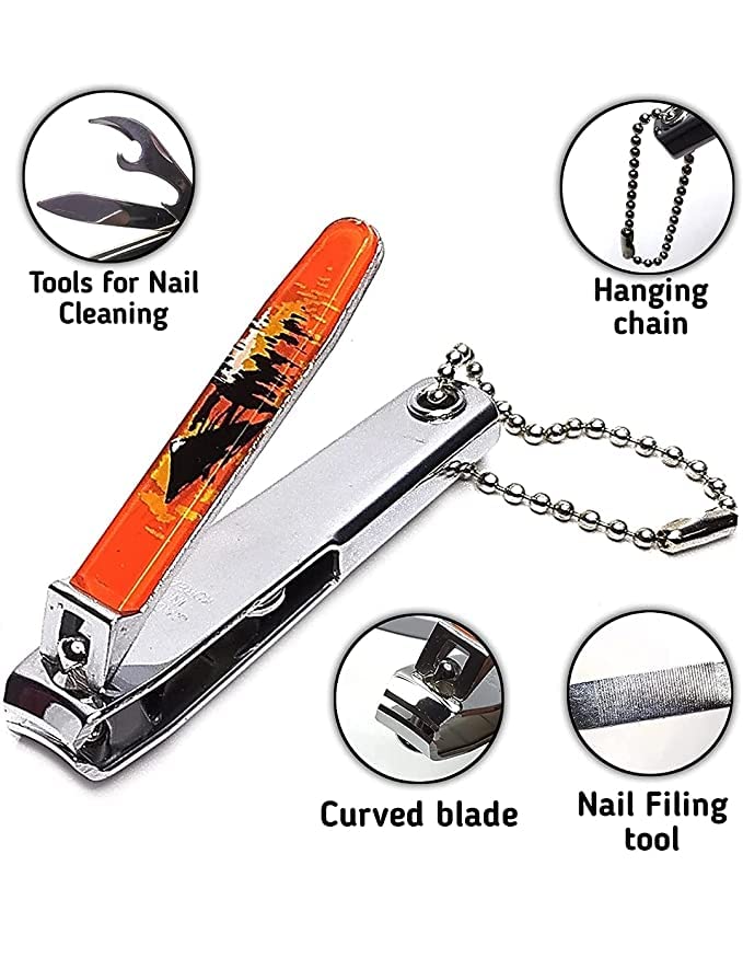 Premium Stainless Steel Nail Clippers for Thick & Ingrown Toenails - Ergonomic Handle for Extra Grip & Leverage - 2-Pack for Men & Women - Perfect for Home, Travel, and Professional Grooming Kits