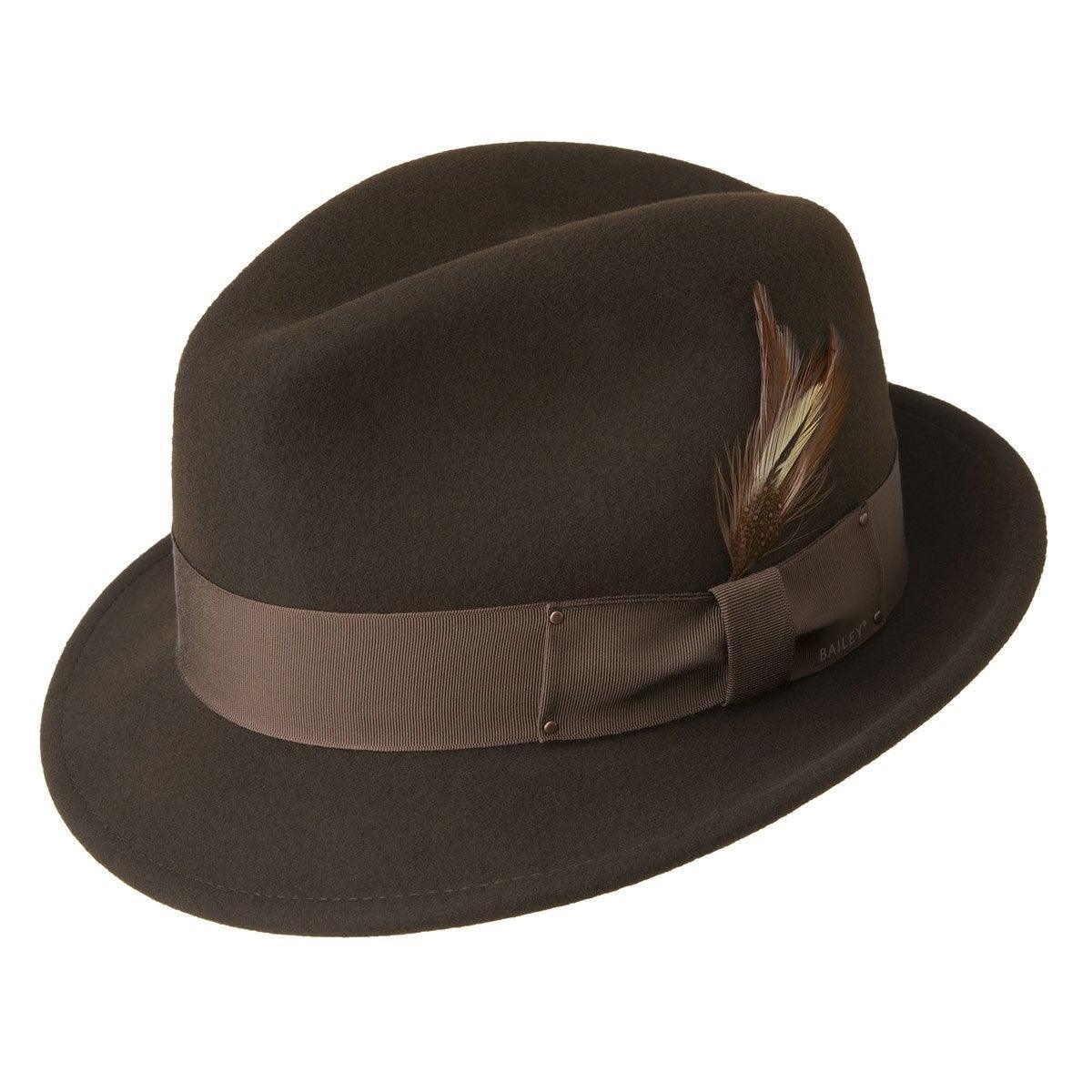 Stylish Men's Fedora Hat by Bailey of Hollywood in Classic Brown | Perfect for Casual Outfits, Vintage Looks & Outdoor Events