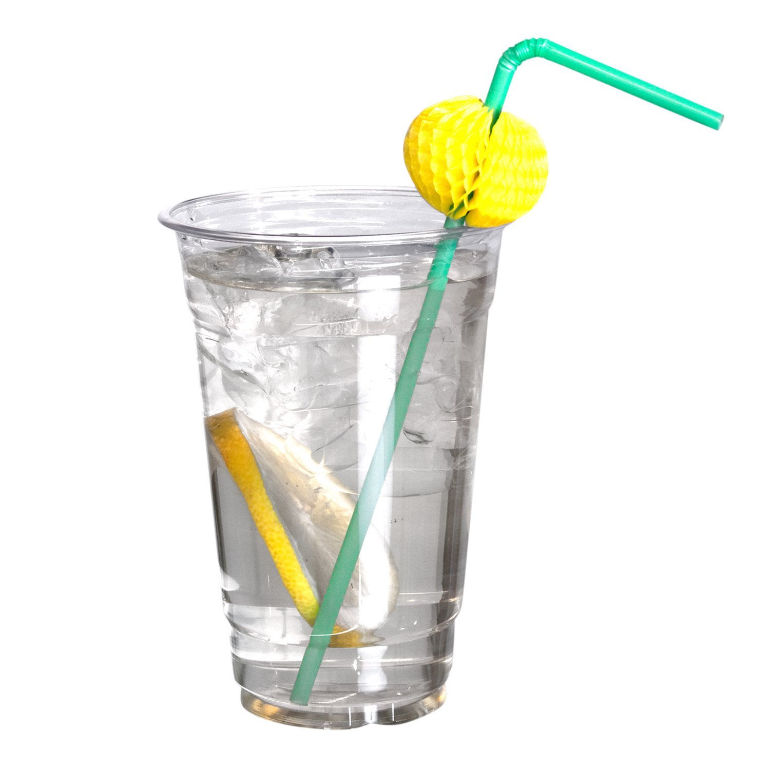 500-Pack 20oz Clear Plastic Party Cups - Disposable Soft Drink Cups for Parties, Events & Gatherings - Bulk Case of 500 Cups
