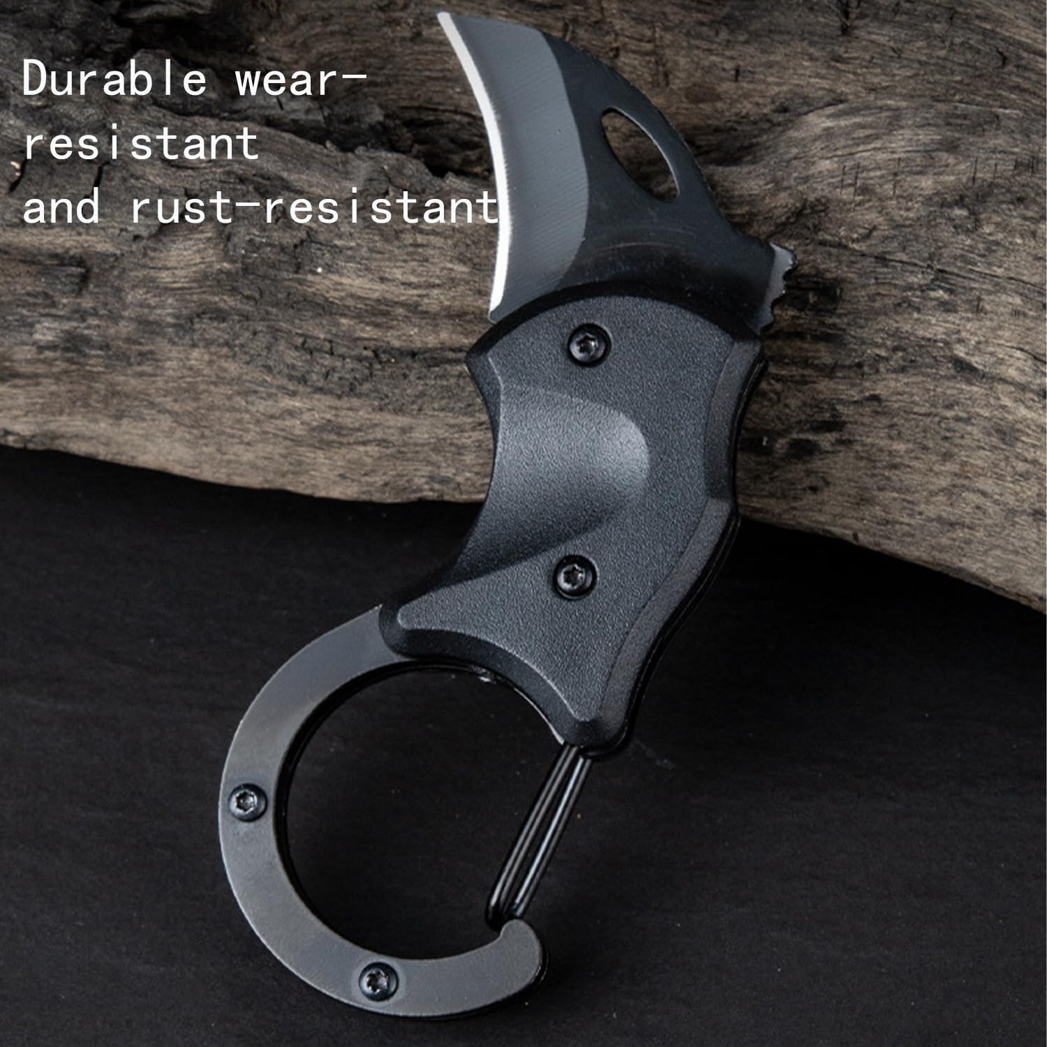 2PCS Mini Pocket Carabiner Keychain with Utility Knife - Compact Box Cutters & Multitool Folding EDC Gadgets for Everyday Carry - Perfect Gift for Family & Friends - Ideal for Camping, Hiking, and Outdoor Activities