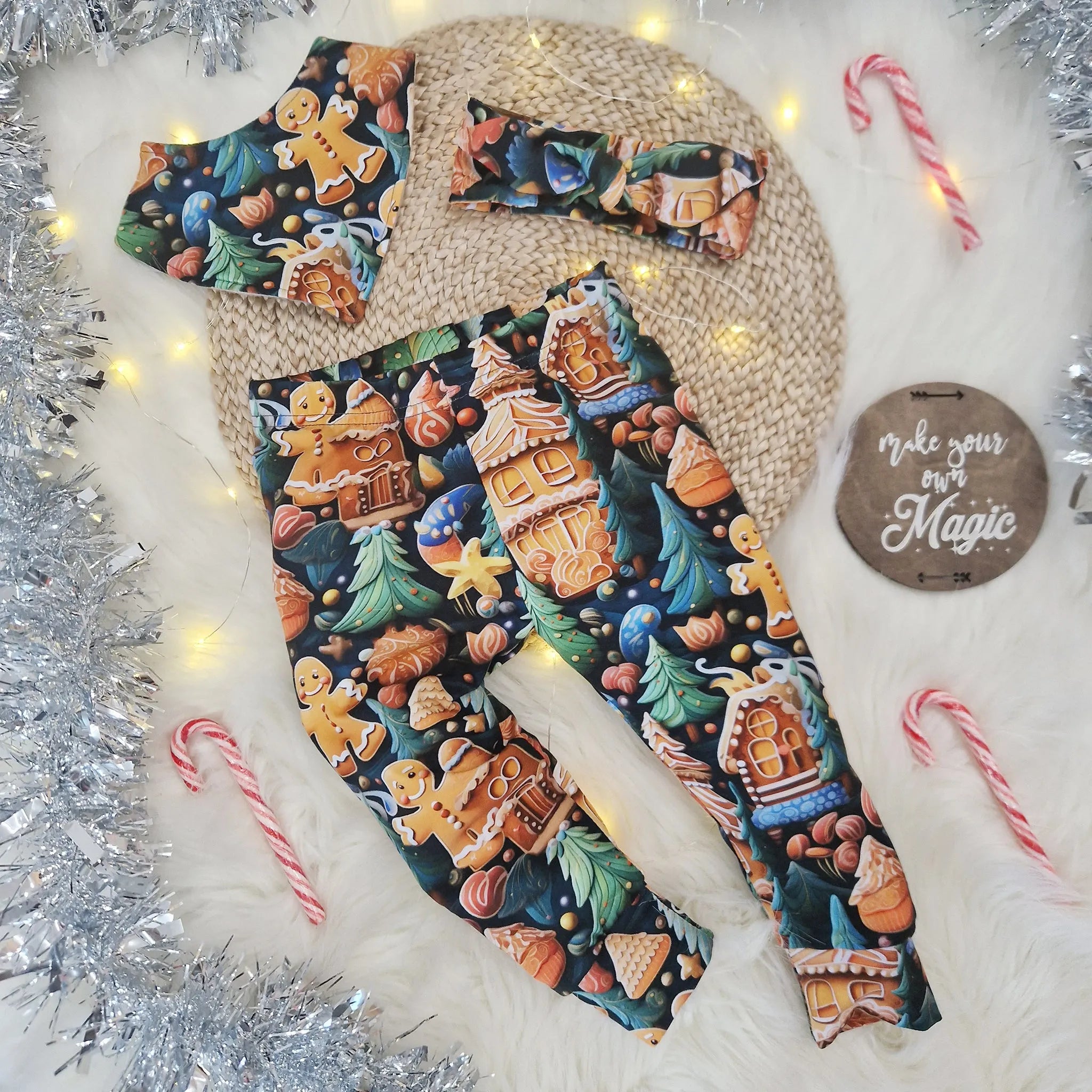 Christmas Leggings for Babies & Toddlers - Festive Holiday Pants for Infants & Kids - Perfect for Family Photos, Holiday Parties & Christmas Morning Outfits