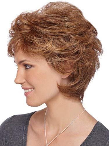 Rebecca Wig by Estetica - 5 Piece Bundle with Christy's Wigs Q&A Booklet, Travel Size Wig Shampoo, Wig Cap & Wide Tooth Comb (Color R30/28/26) | Perfect for Cosplay, Costume Parties & Everyday Wear