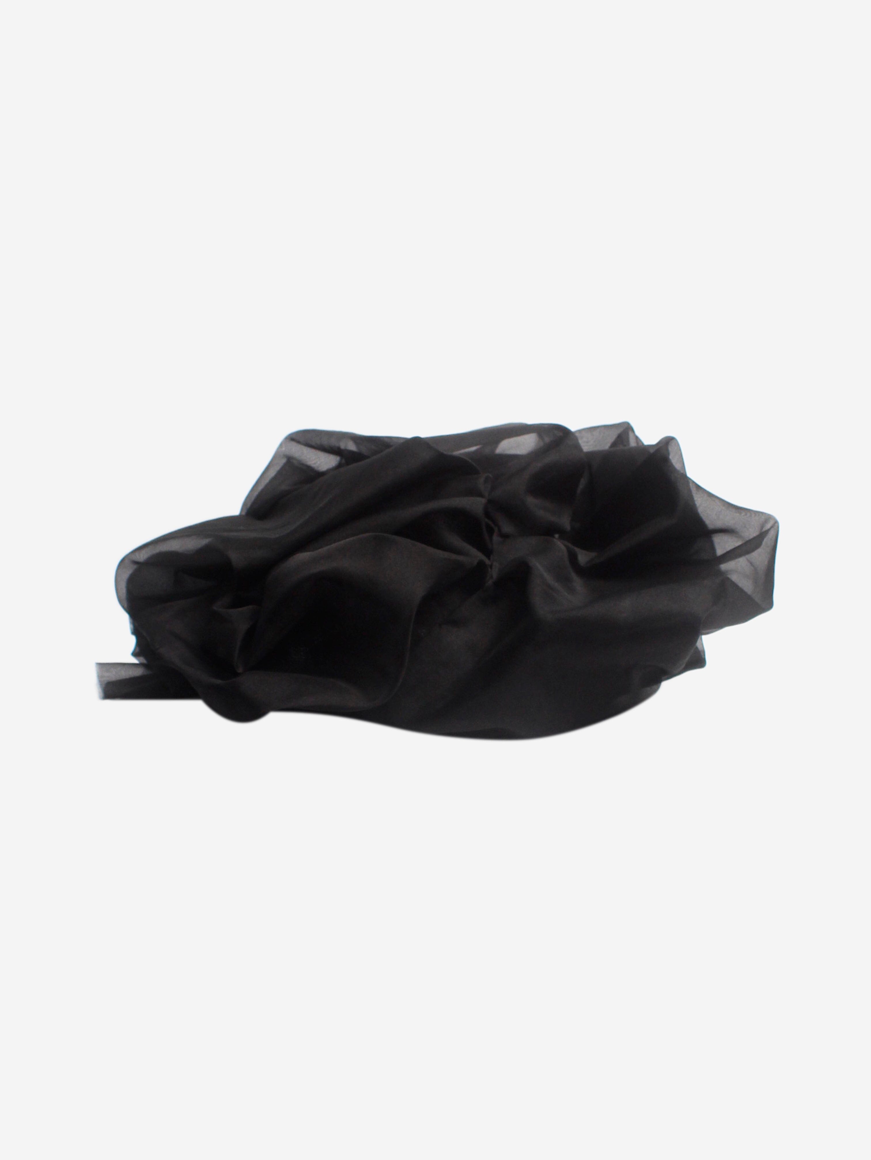 Elegant Black Ruffled Hat for Women - Fashionable Wide Brim Sun Hat with Adjustable Ribbon - Perfect for Beach, Wedding & Summer Outfits