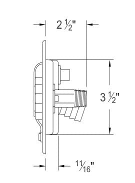 Class A RV Trailer Camper Water Fill Dish - City/Gravity Fill System with Check Valve | White 497AB2P | Fresh Water Hose Connection | Perfect for RV Camping, Road Trips & Outdoor Adventures