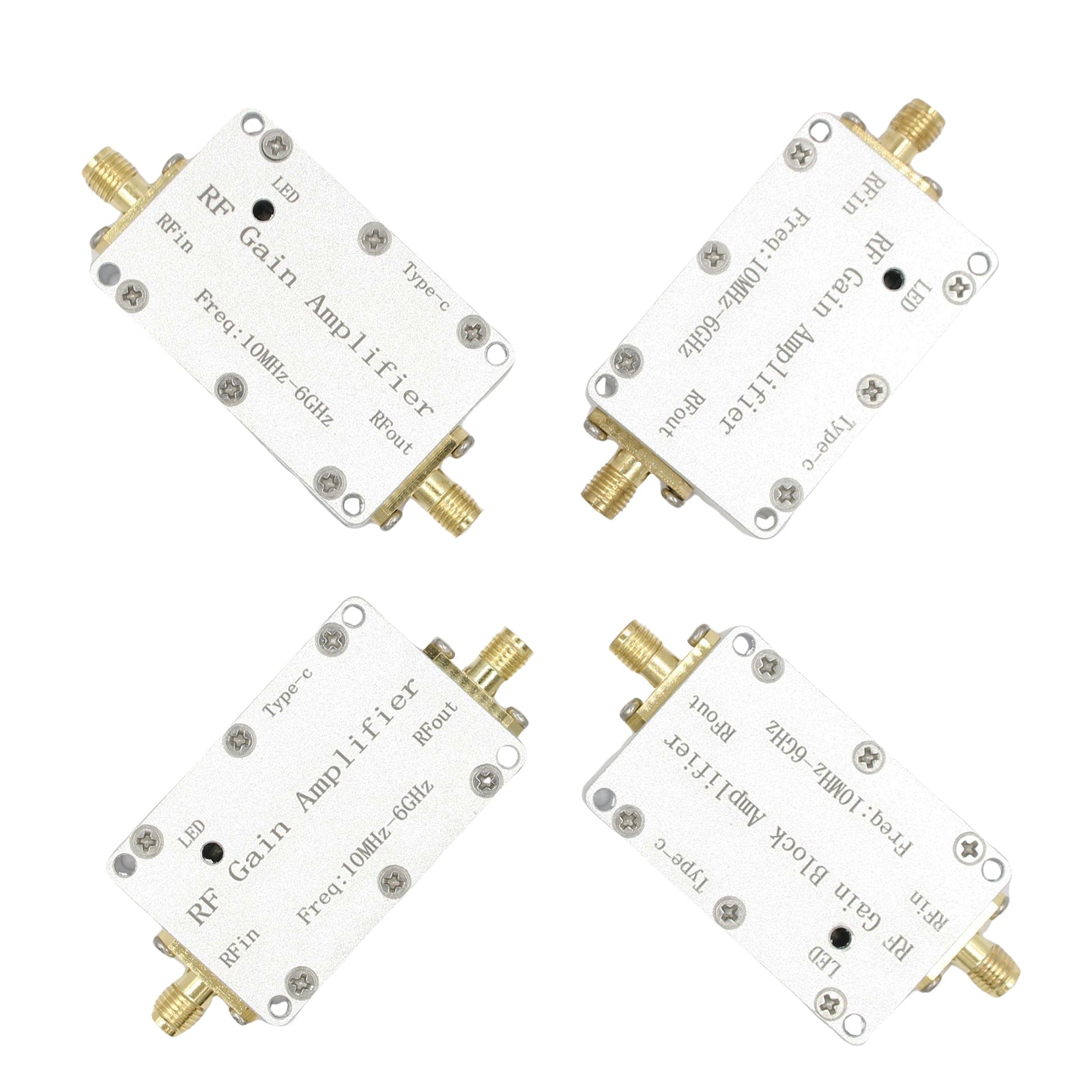 10M-6GHz RF Amplifier - 10dB/20dB/30dB/40dB High Gain Driver Receiver - Signal Booster for Ham Radio, Wireless Communication & Antenna Systems