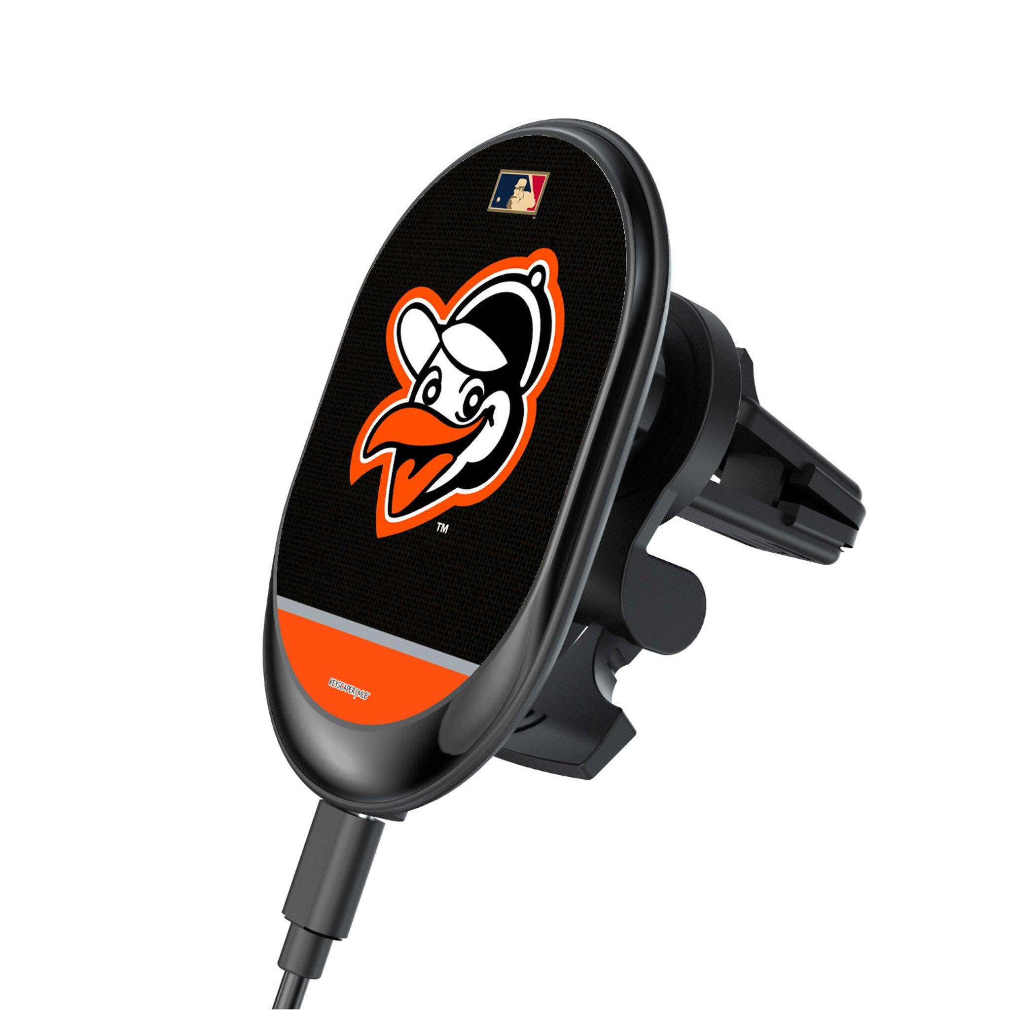Baltimore Orioles 1955 Cooperstown Collection Wireless Magnetic Car Charger - Fast Charging for iPhone & Android - Perfect for Road Trips & Commuting