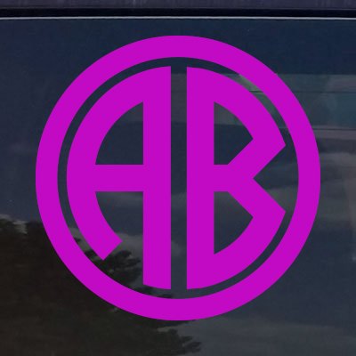 Custom Circle Letter Initials Monogram Sticker - Personalized Decals for Tumbler Cups, Laptops, Vehicles - Fits Yeti, RTIC & More - 14 Vibrant Colors (2 Inch) - Perfect for DIY Crafts, Water Bottles & Gift Personalization
