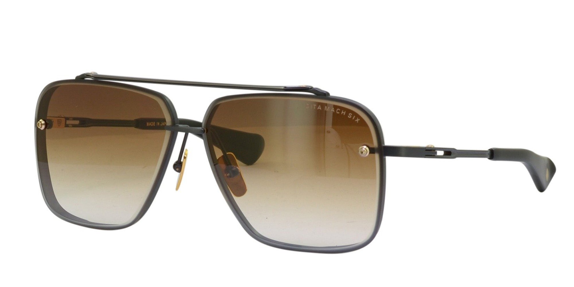 Dita Mach Six DTS121 Sunglasses - Polarized Aviator Style for Men & Women - UV Protection, Lightweight & Comfortable - Perfect for Driving, Travel & Outdoor Activities