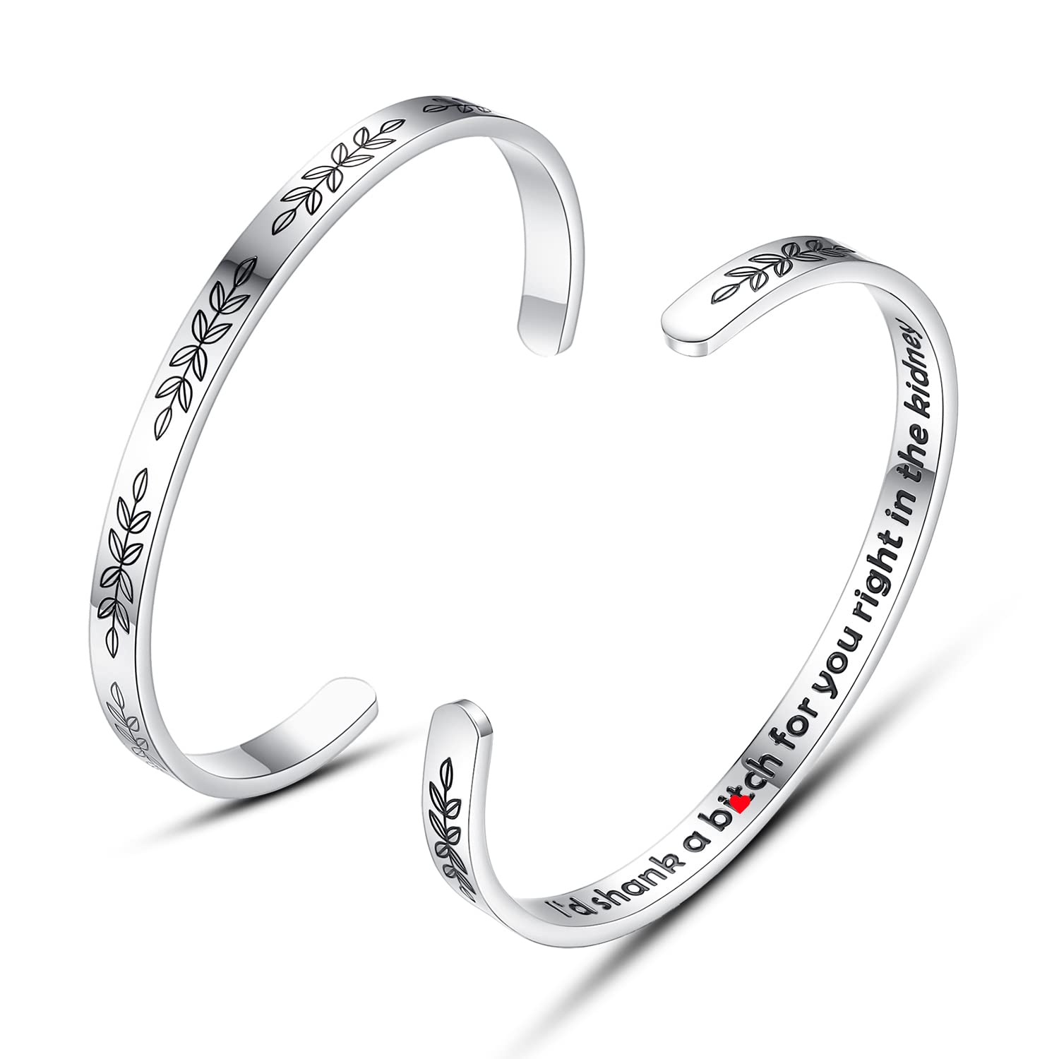 Personalized Cuff Bracelets for Women & Girls - Best Friend, Sister, Mom, Daughter, Granddaughter, Cousin - Custom Jewelry for Birthday, Mother's Day, Christmas, Easter Gifts - Perfect for Everyday Wear, Special Occasions & Gifting