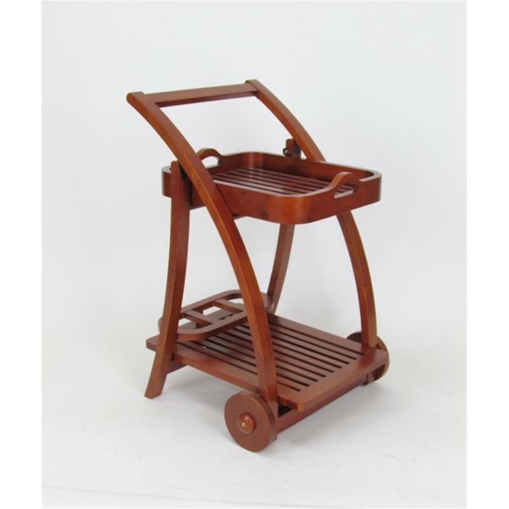 Brown Serving Tray Stand - Perfect for Dining & Entertaining
