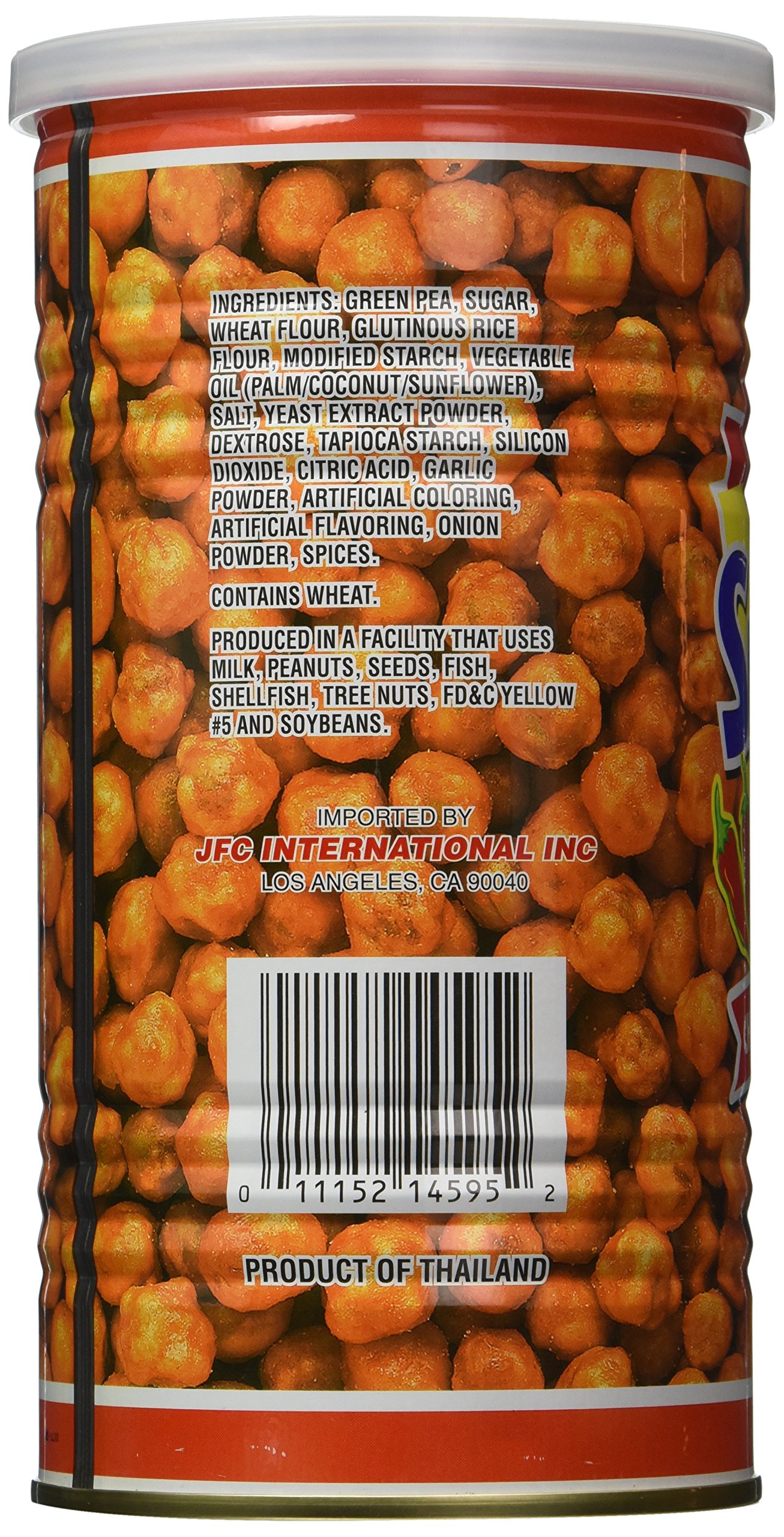 Hapi Snacks - Spicy Sriracha Peas - Chili Garlic Coated Green Peas, Crunchy Vegan Protein Snack (9.9 Oz) - Perfect for Office, Hiking & Movie Nights