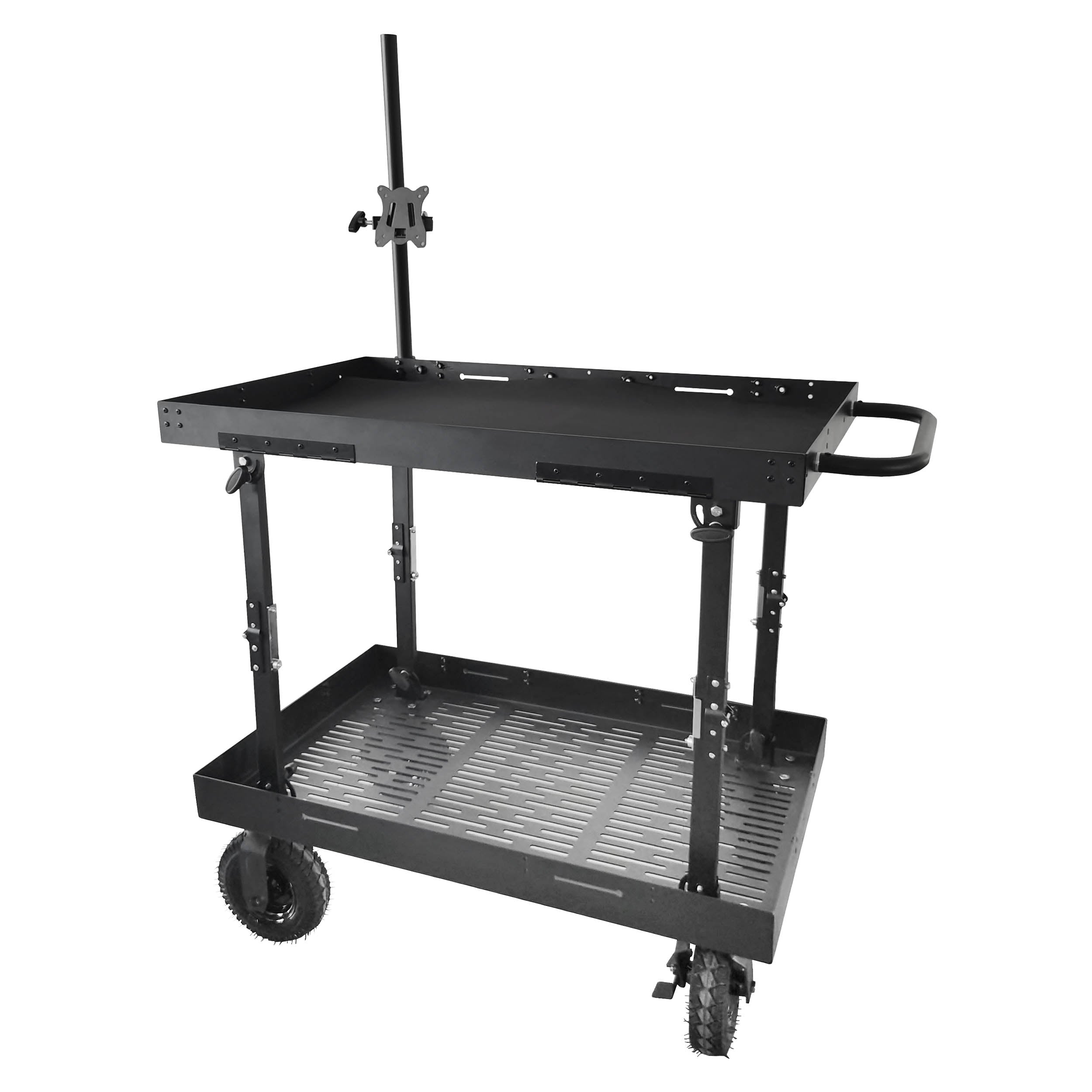 Heavy Duty Foldable Video Production Cart - Portable Studio Equipment for Filmmaking, Live Streaming & Photography | Perfect for On-Set, Events & Content Creation