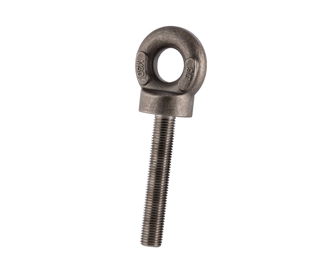 Heavy Duty Drop Forged Long Shank Collared Eyebolt with Metric Thread - Ideal for Rigging, Lifting & Construction Applications