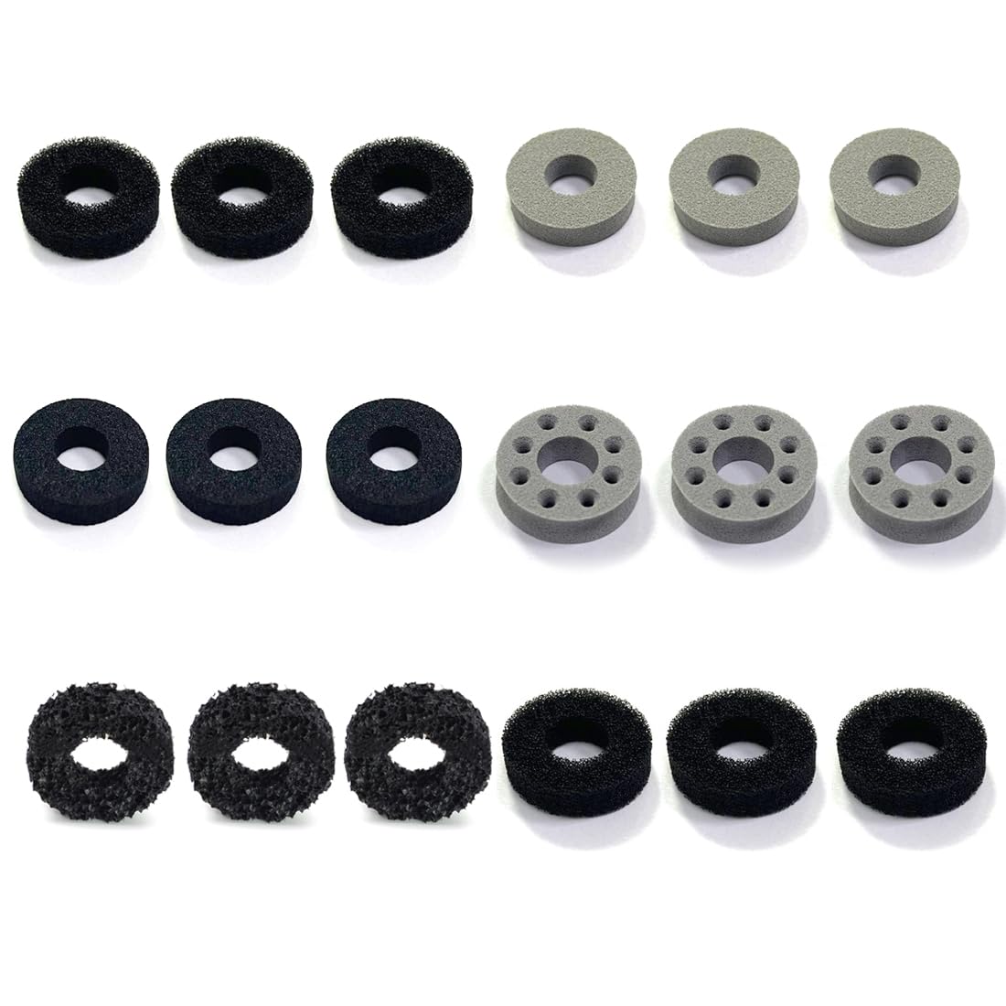 JTKREW 18-Pack Assist Grips for PS5 Controller - Compatible with Steam Deck, PS4, Xbox Series X/S, Xbox One, Switch OLED & Pro Controller - Thumbstick Cushions with 4 Hardness Levels for Enhanced Gaming Precision (Perfect for FPS, Racing & Fighting Games)