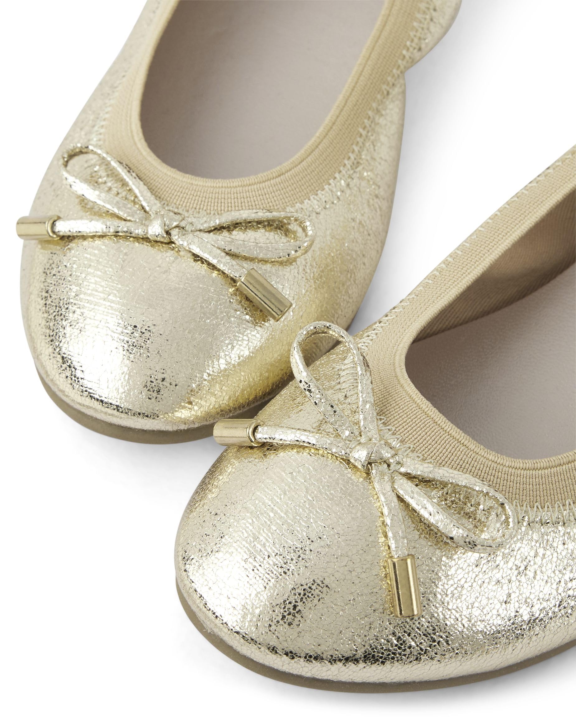 The Children's Place Girls' Closed Toe Ballet Flats - Comfortable School Shoes for Toddler & Little Girls - Perfect for School, Playdates & Special Occasions