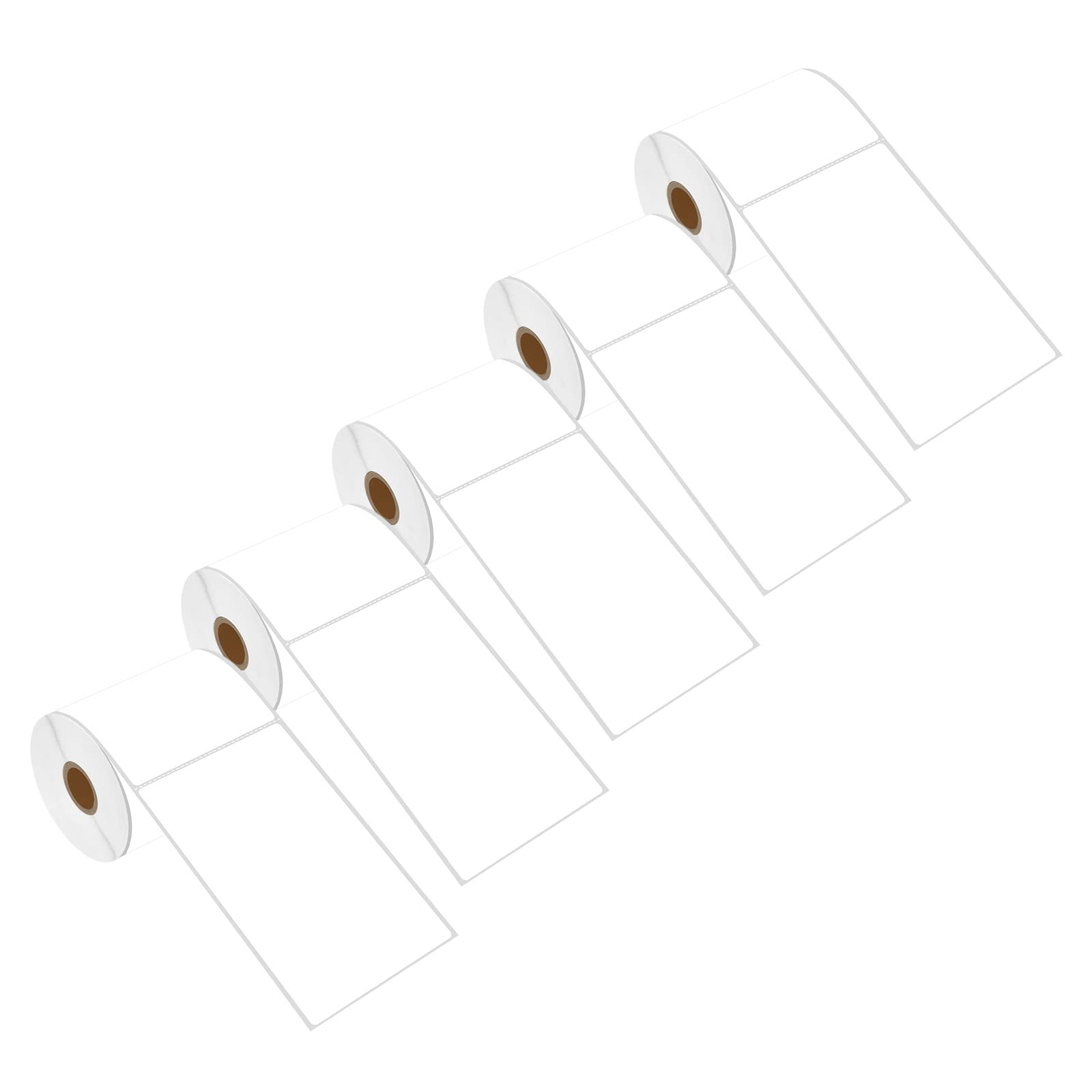 USUPERINK 4'' x 6'' Direct Thermal Perforated UPC Barcode Shipping Labels (5 Rolls, 250 Labels/Roll) - White Address Labels for Zebra, Rollo & Desktop Printers - Perfect for E-commerce, Logistics & Package Shipping