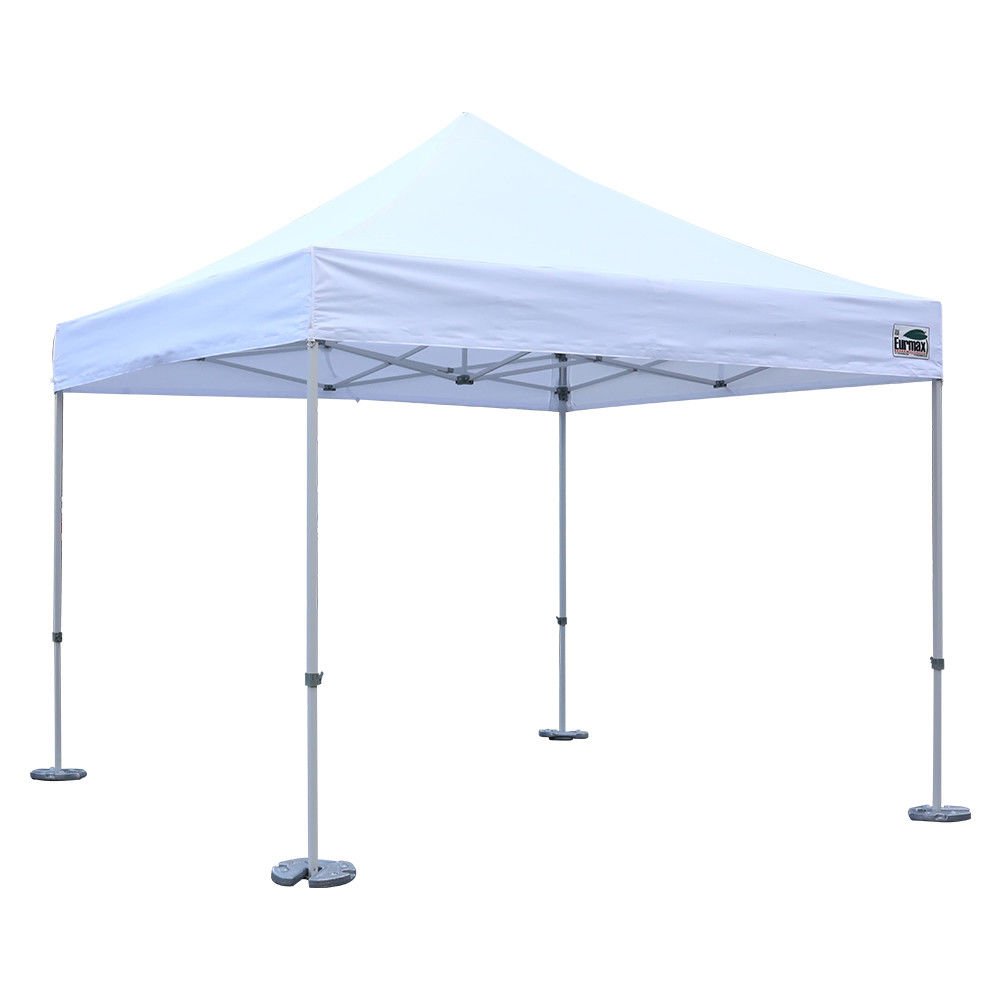 Eurmax USA 44 Lbs Cast Iron Canopy Weights (2-Pack) - Heavy Duty Tent Weights for Pop Up Canopies, Party Tents & Outdoor Events - Perfect for Beach, Backyard, Farmers Market & Camping Stability